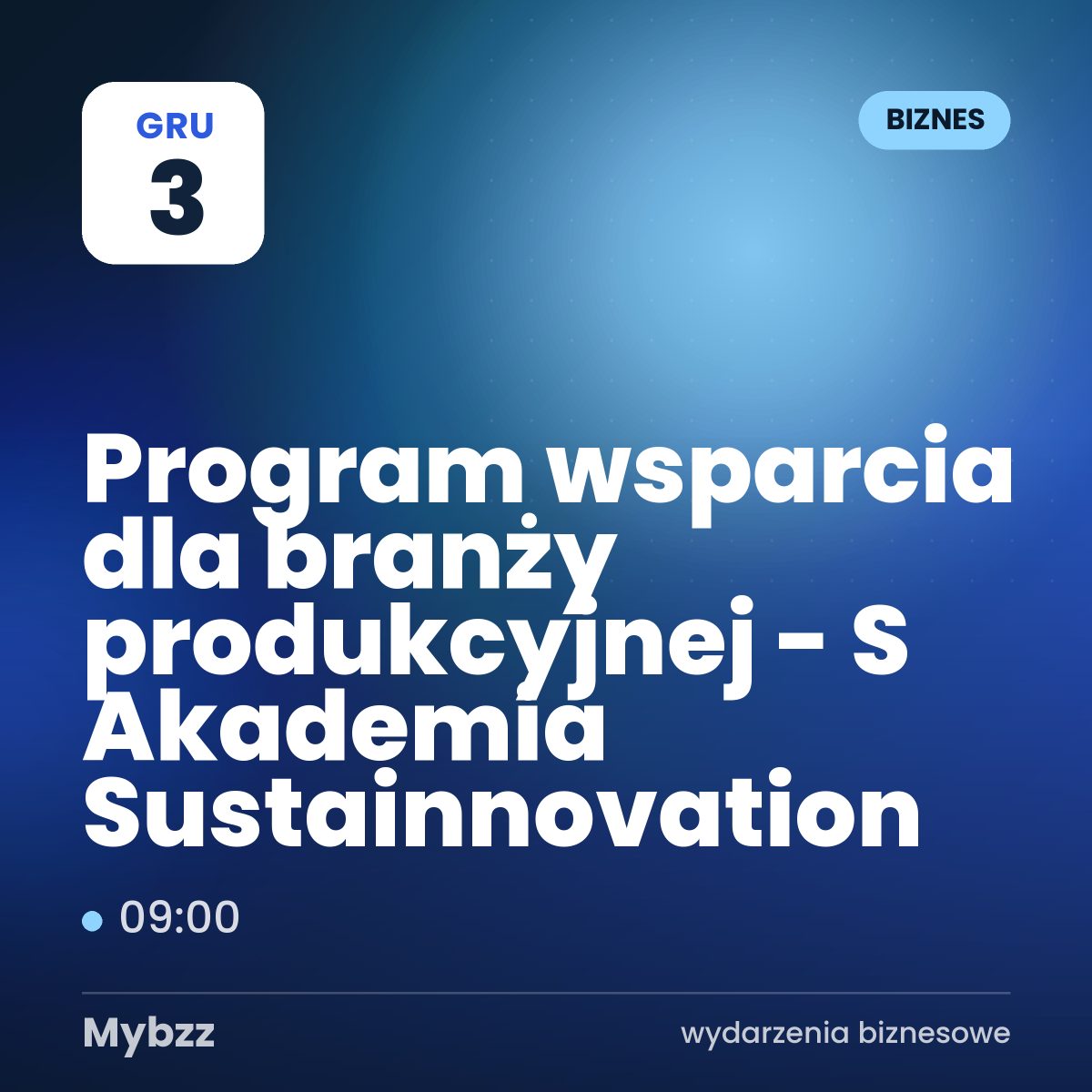 Zdjęcie wydarzenia: Program wsparcia dla branży produkcyjnej - S Akademia Sustainnovation