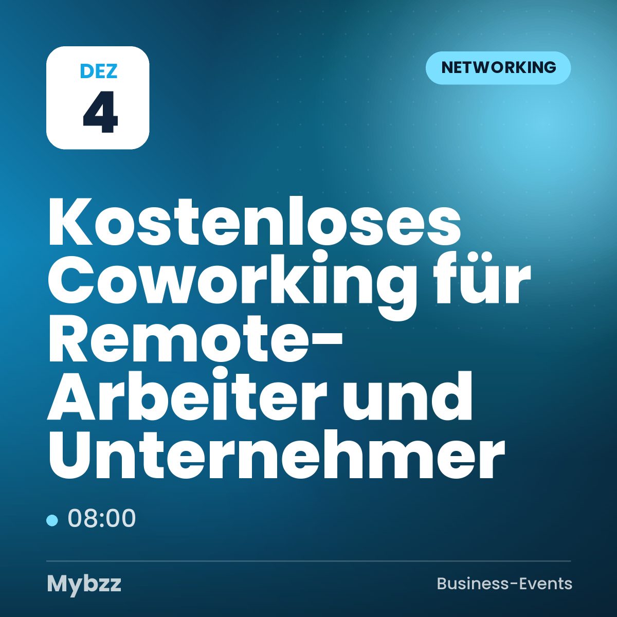 Event-Titelbild: Kostenloses Coworking für Remote-Arbeiter und Unternehmer