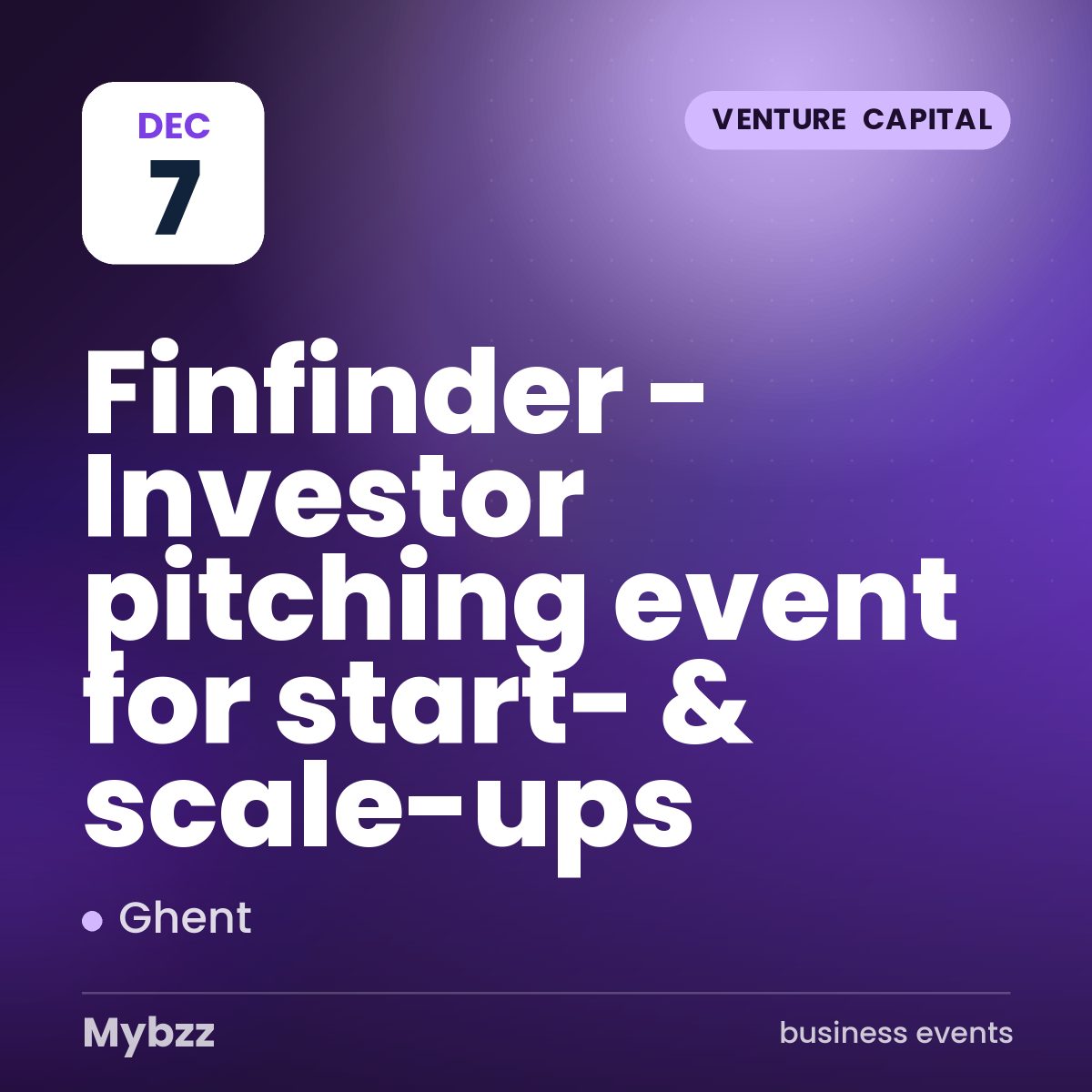 Event cover: Finfinder - Investor pitching event for start- & scale-ups