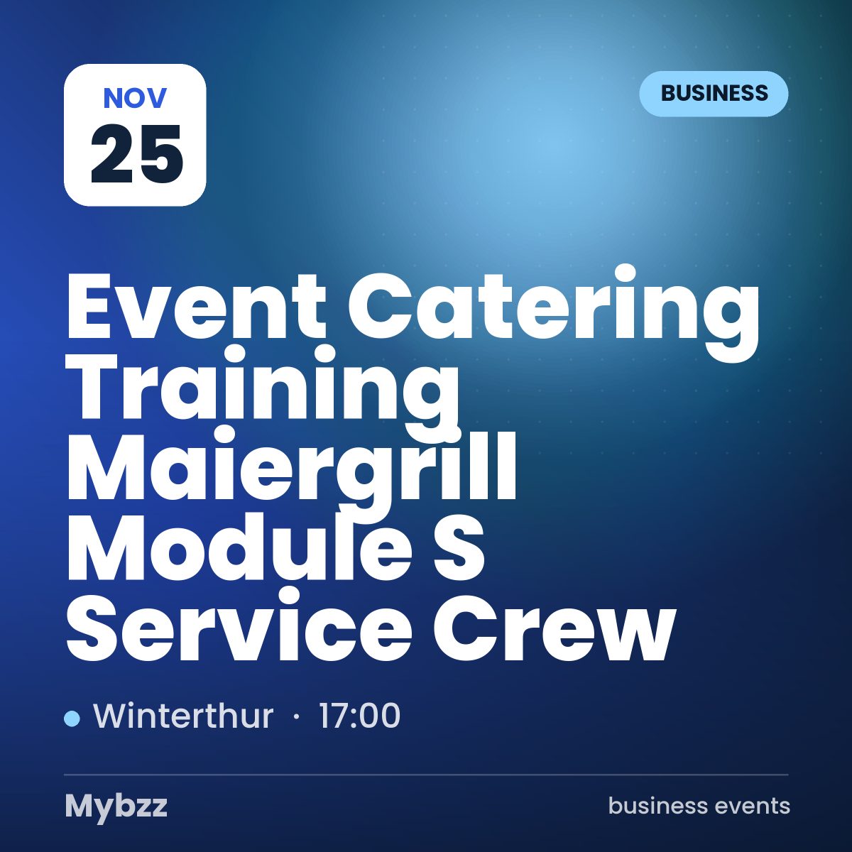 Event cover: Event Catering Training • Maiergrill Module S • Service Crew