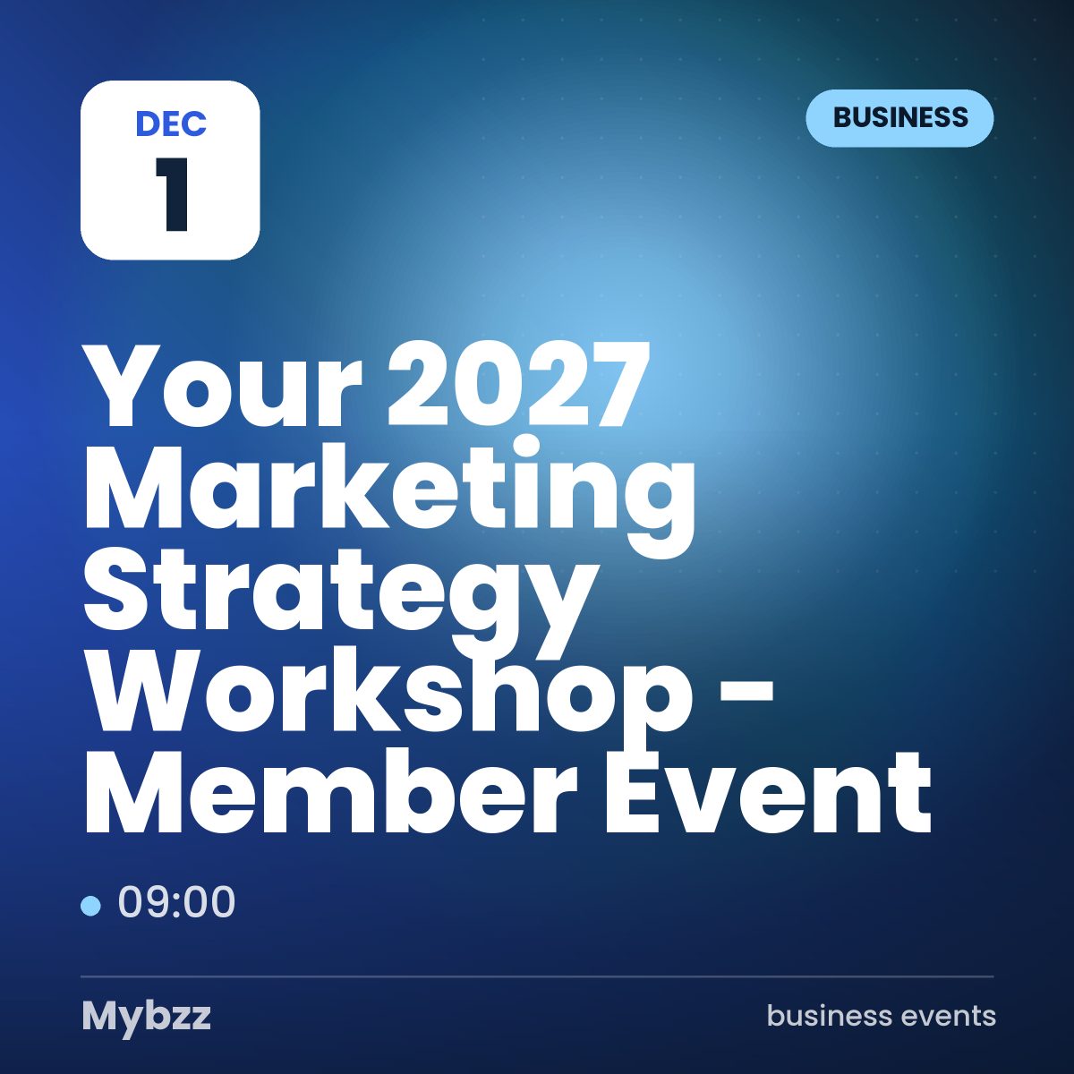 Event cover: Your 2027 Marketing Strategy Workshop - Member Event
