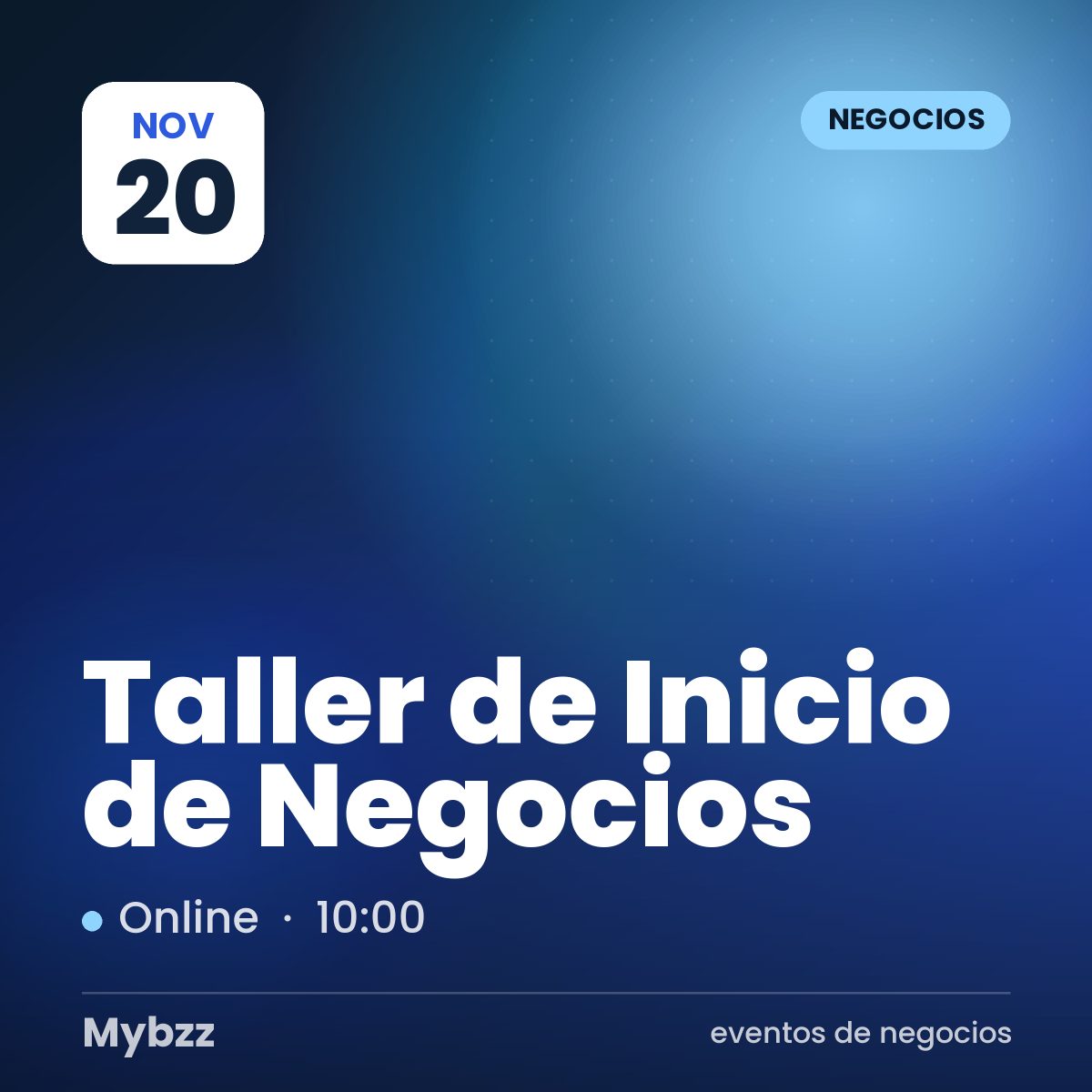 Portada del evento: Taller de Inicio de Negocios
