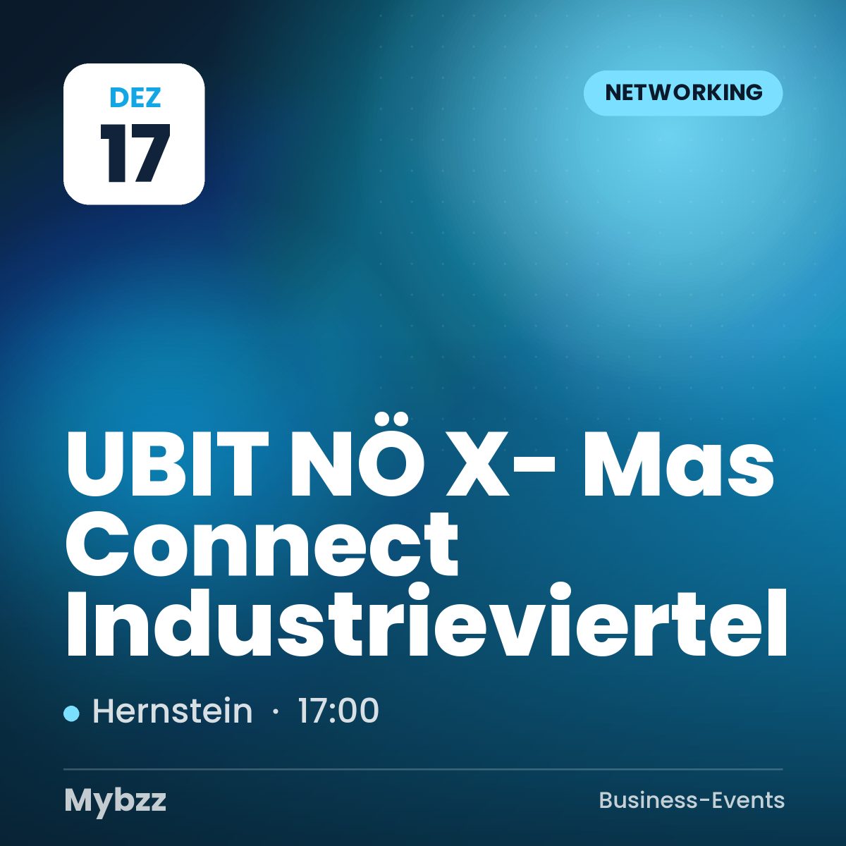 Event cover: UBIT NÖ X- Mas Connect Industrieviertel