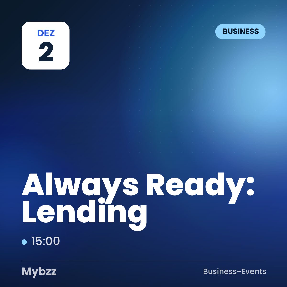 Event-Titelbild: Always Ready: Lending
