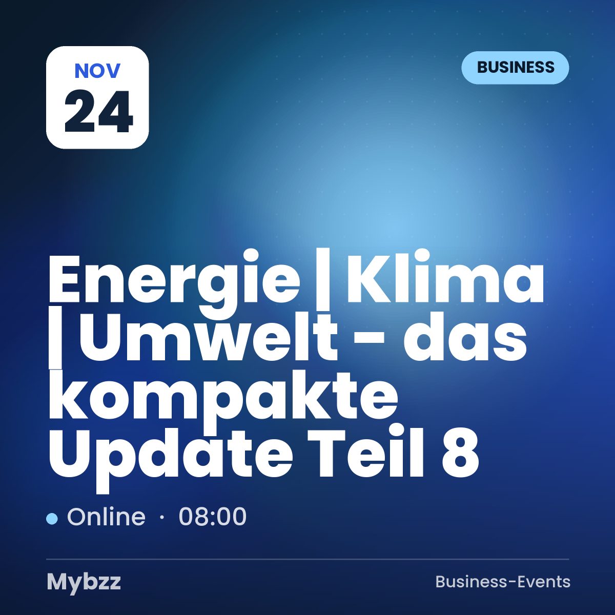 Event-Titelbild: Energie | Klima | Umwelt - das kompakte Update Teil 8