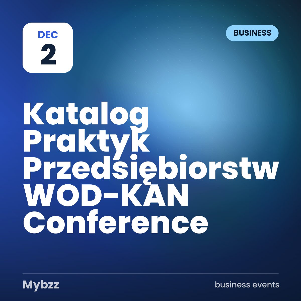 Event cover: Katalog Praktyk Przedsiębiorstw WOD-KAN Conference
