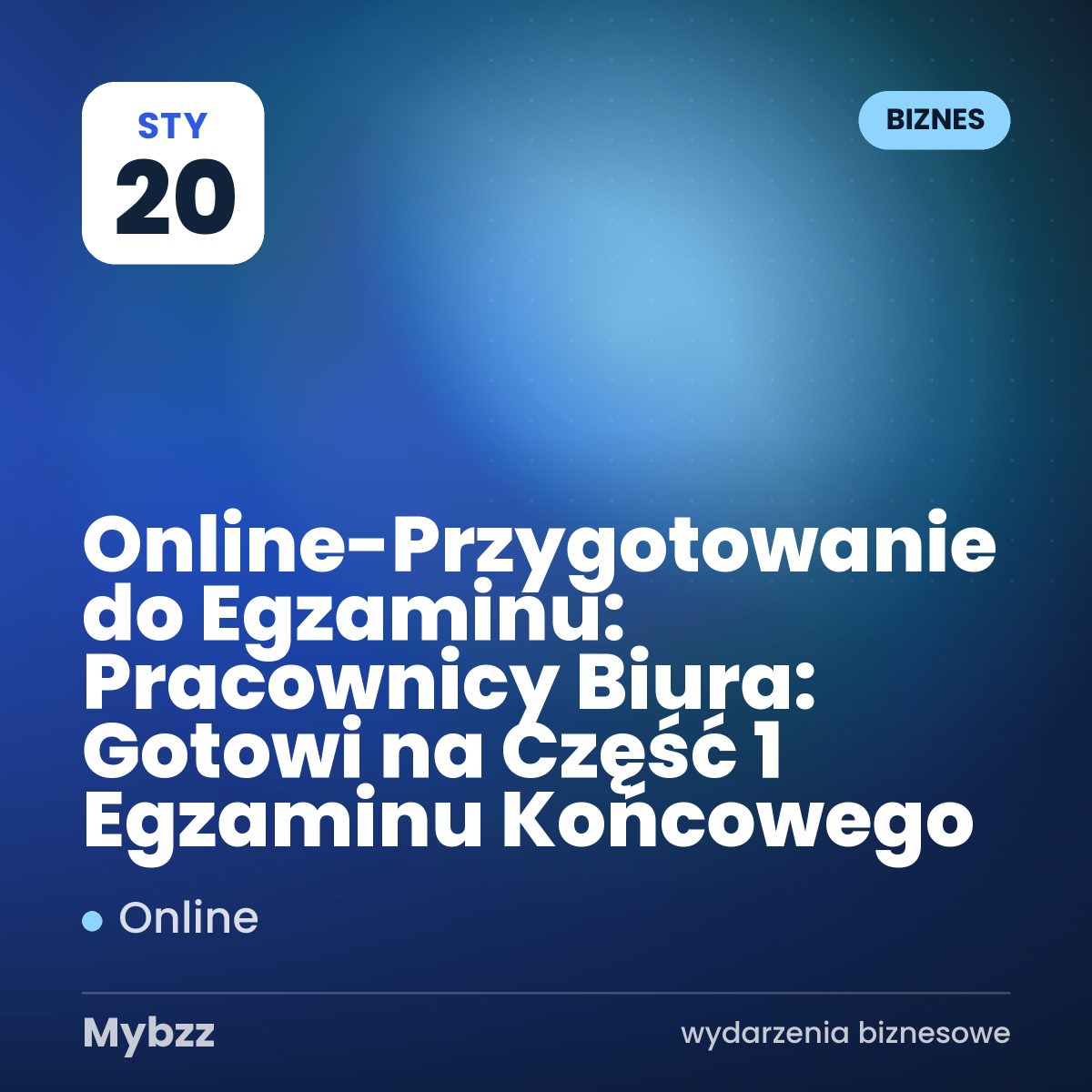 Zdjęcie wydarzenia: Online-Przygotowanie do Egzaminu: Pracownicy Biura: Gotowi na Część 1 Egzaminu Końcowego