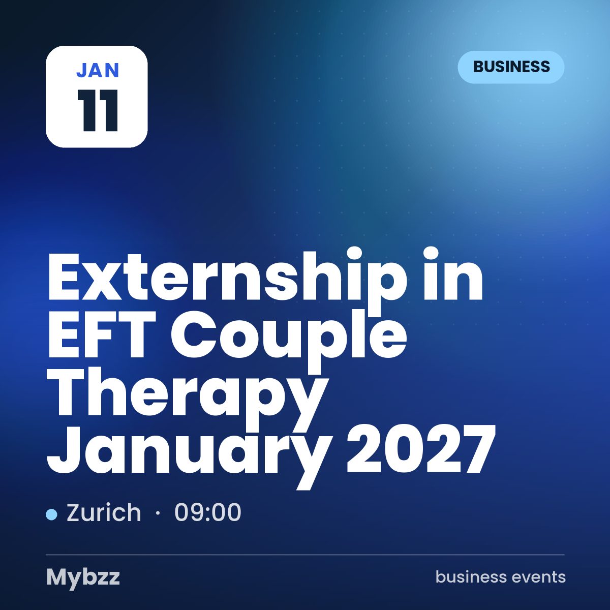 Event cover: Externship in EFT Couple Therapy January 2027