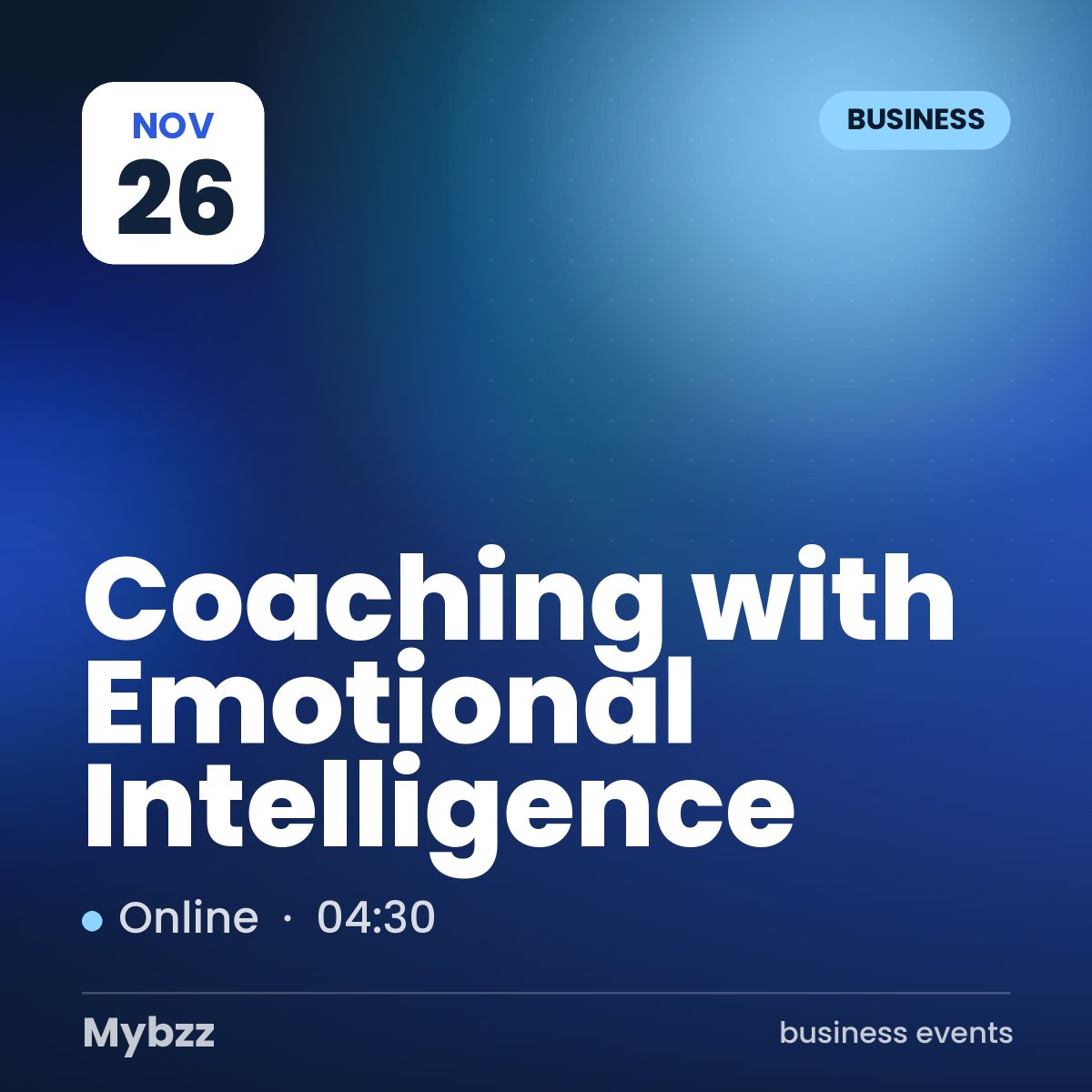 Event cover: Coaching with Emotional Intelligence