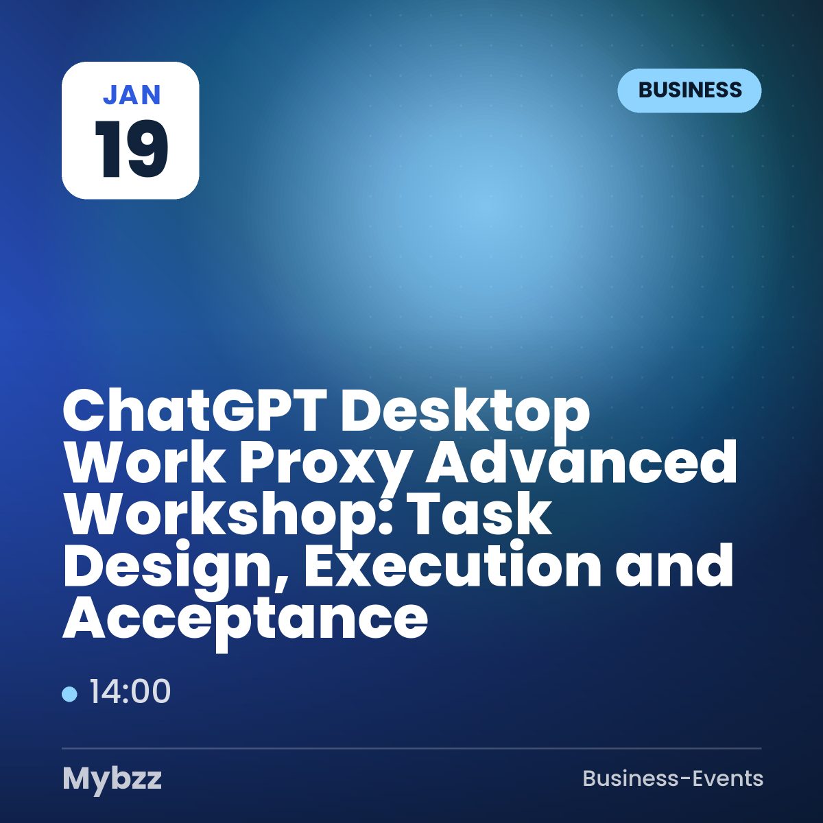 Event-Titelbild: ChatGPT Desktop Work Proxy Advanced Workshop: Task Design, Execution and Acceptance