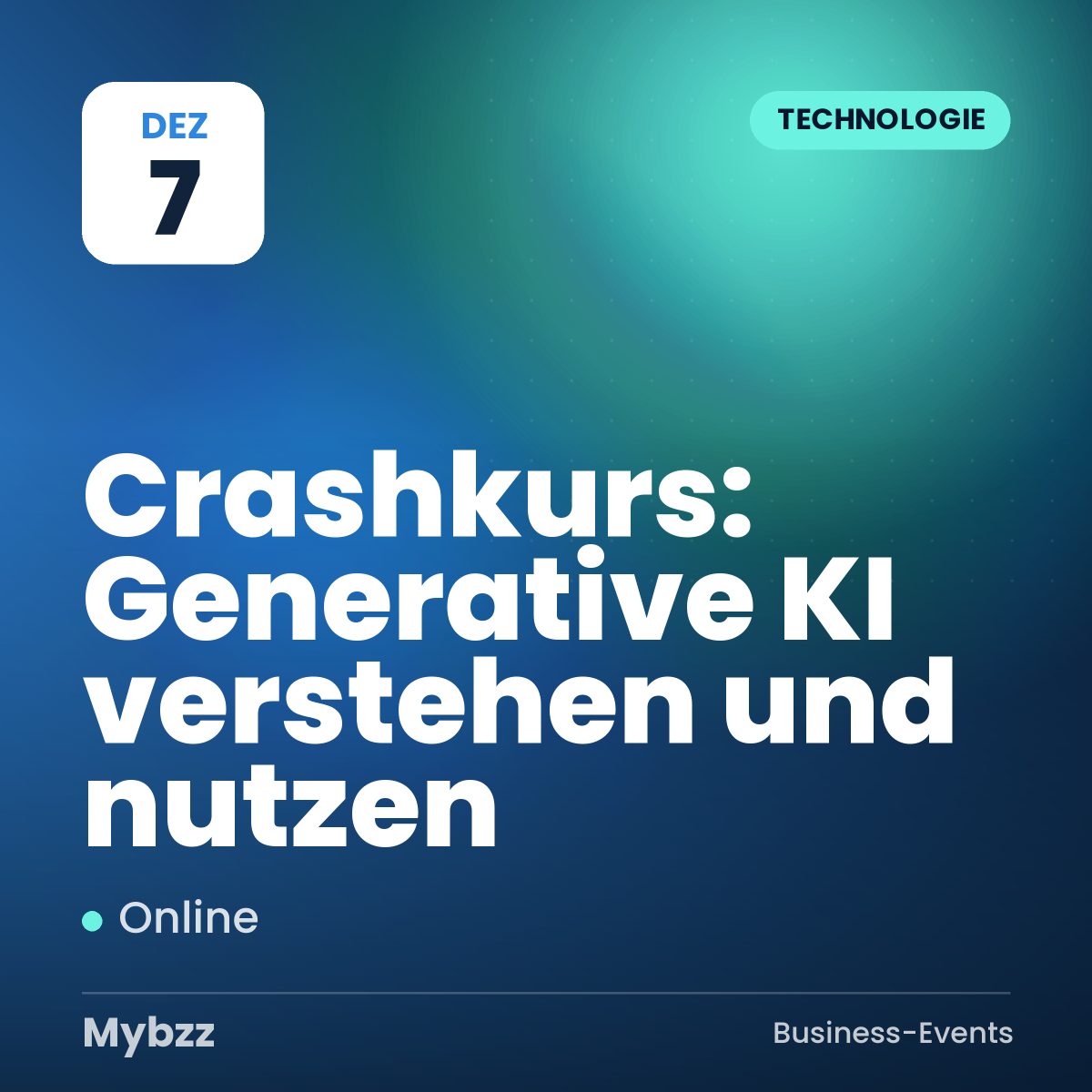 Event cover: Crashkurs: Generative KI verstehen und nutzen