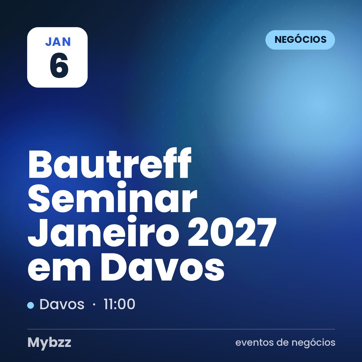 Capa do evento: Bautreff Seminar Janeiro 2027 em Davos