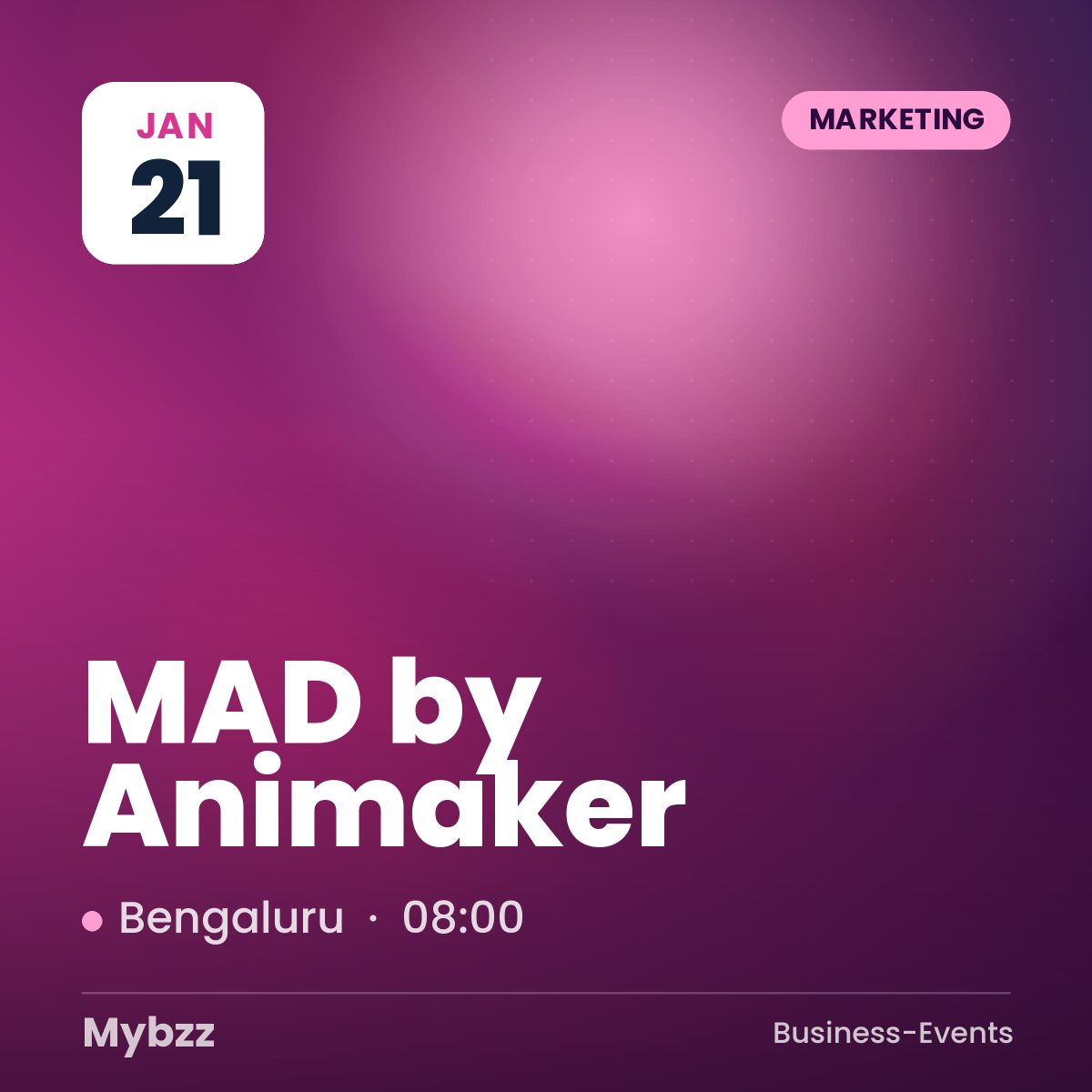 Event-Titelbild: MAD by Animaker