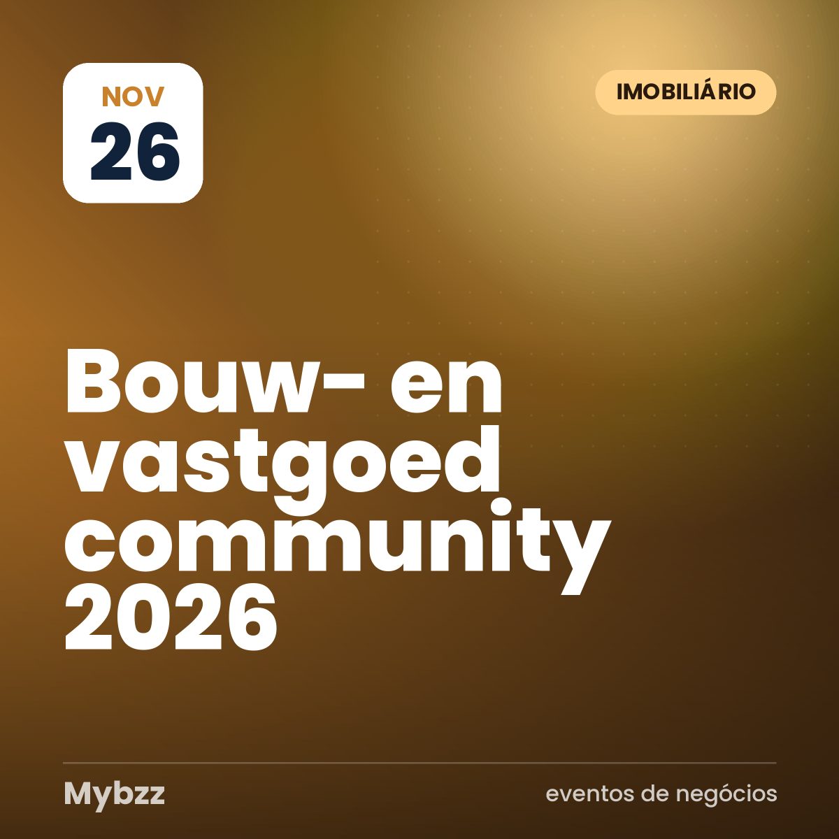 Capa do evento: Bouw- en vastgoed community 2026