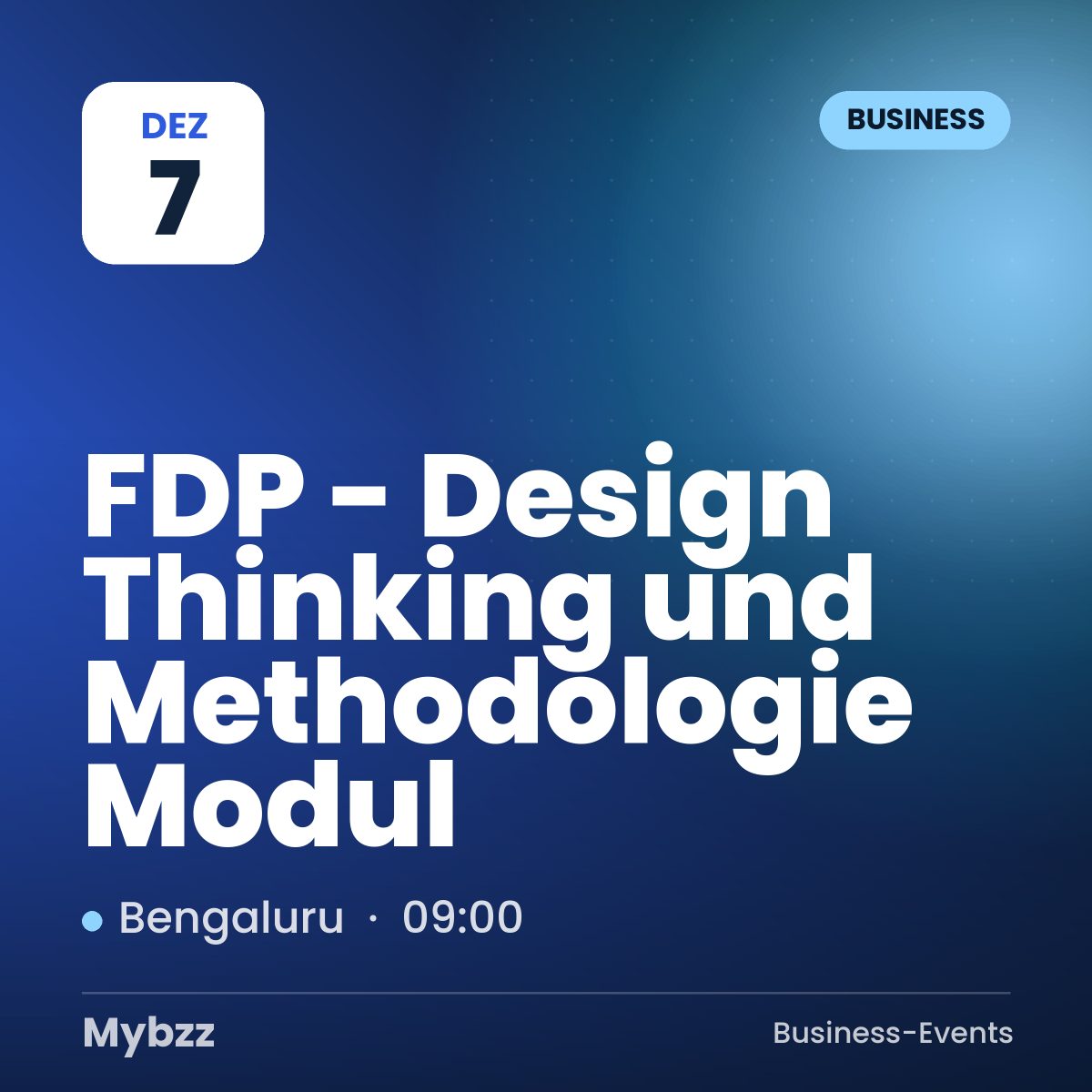 Event-Titelbild: FDP - Design Thinking und Methodologie Modul