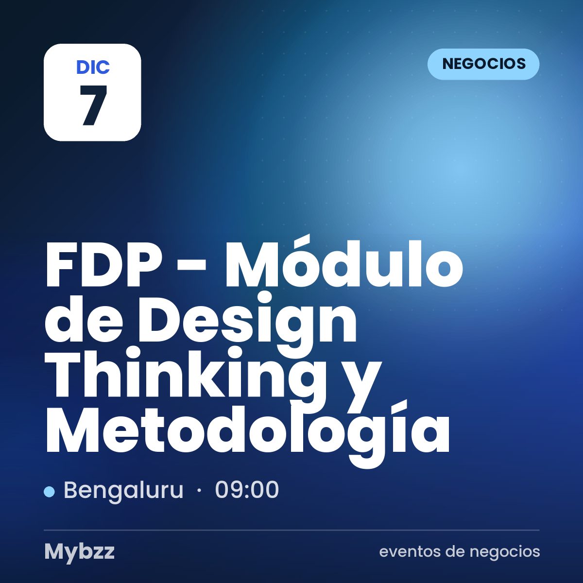 Portada del evento: FDP - Módulo de Design Thinking y Metodología