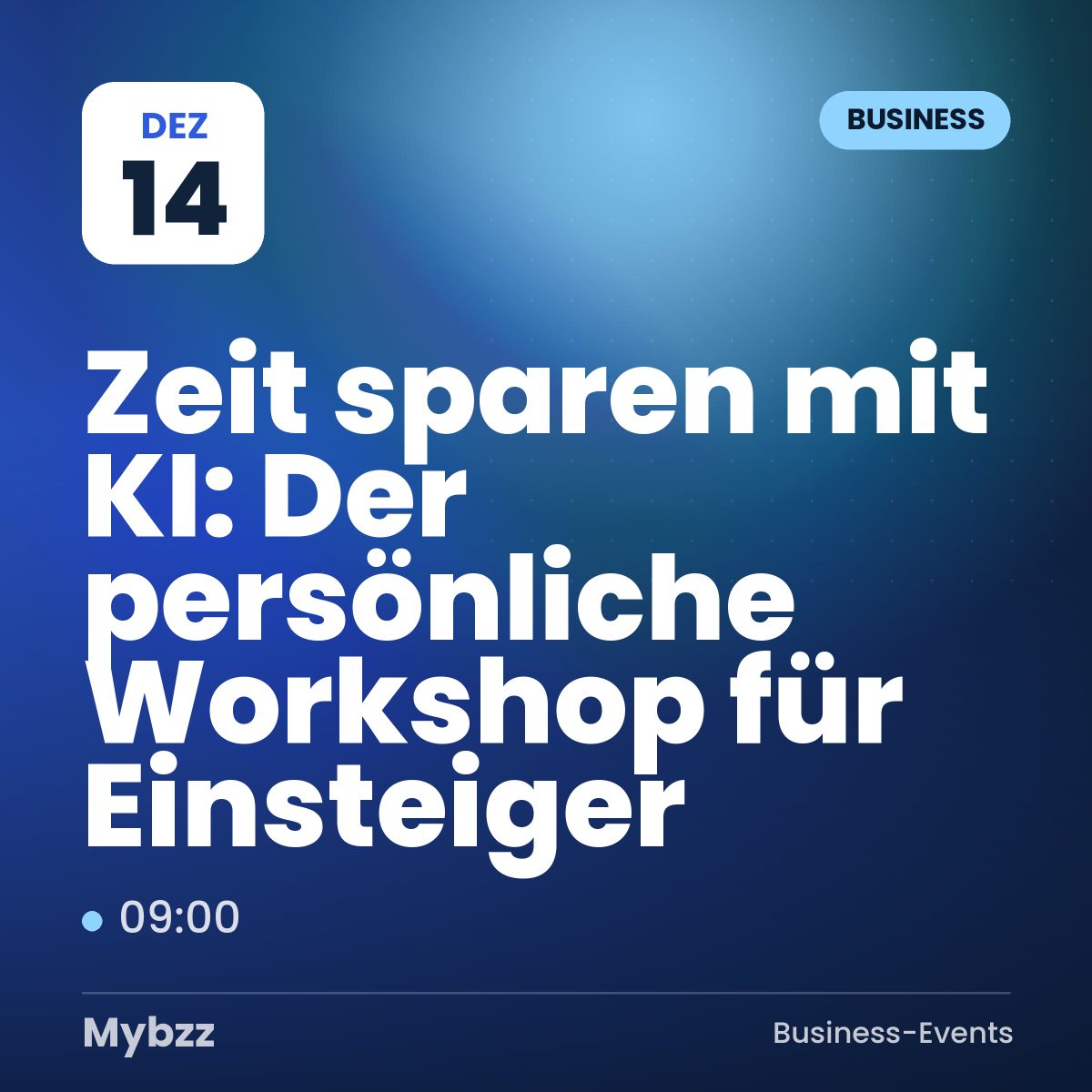 Event-Titelbild: Zeit sparen mit KI: Der persönliche Workshop für Einsteiger