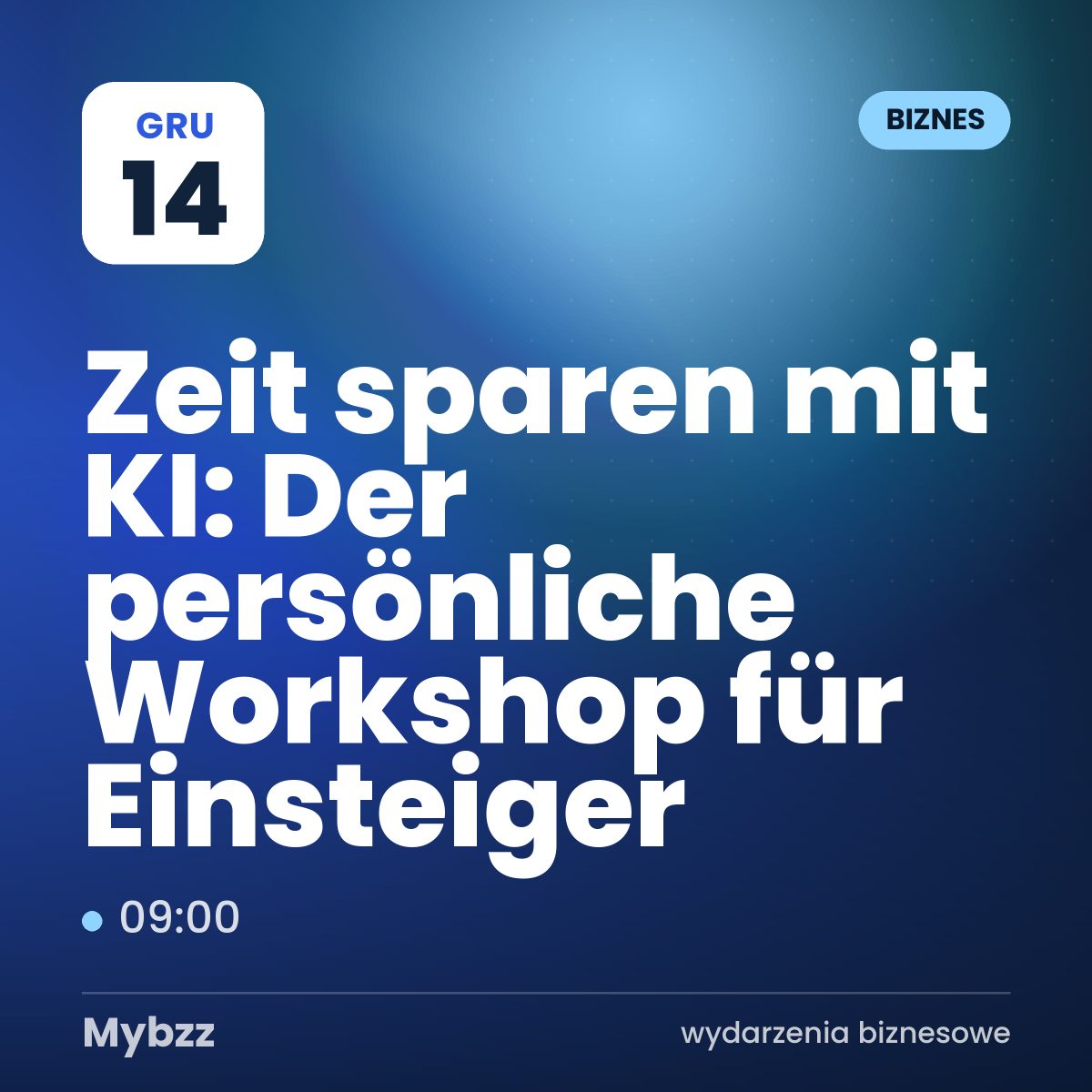 Zdjęcie wydarzenia: Zeit sparen mit KI: Der persönliche Workshop für Einsteiger