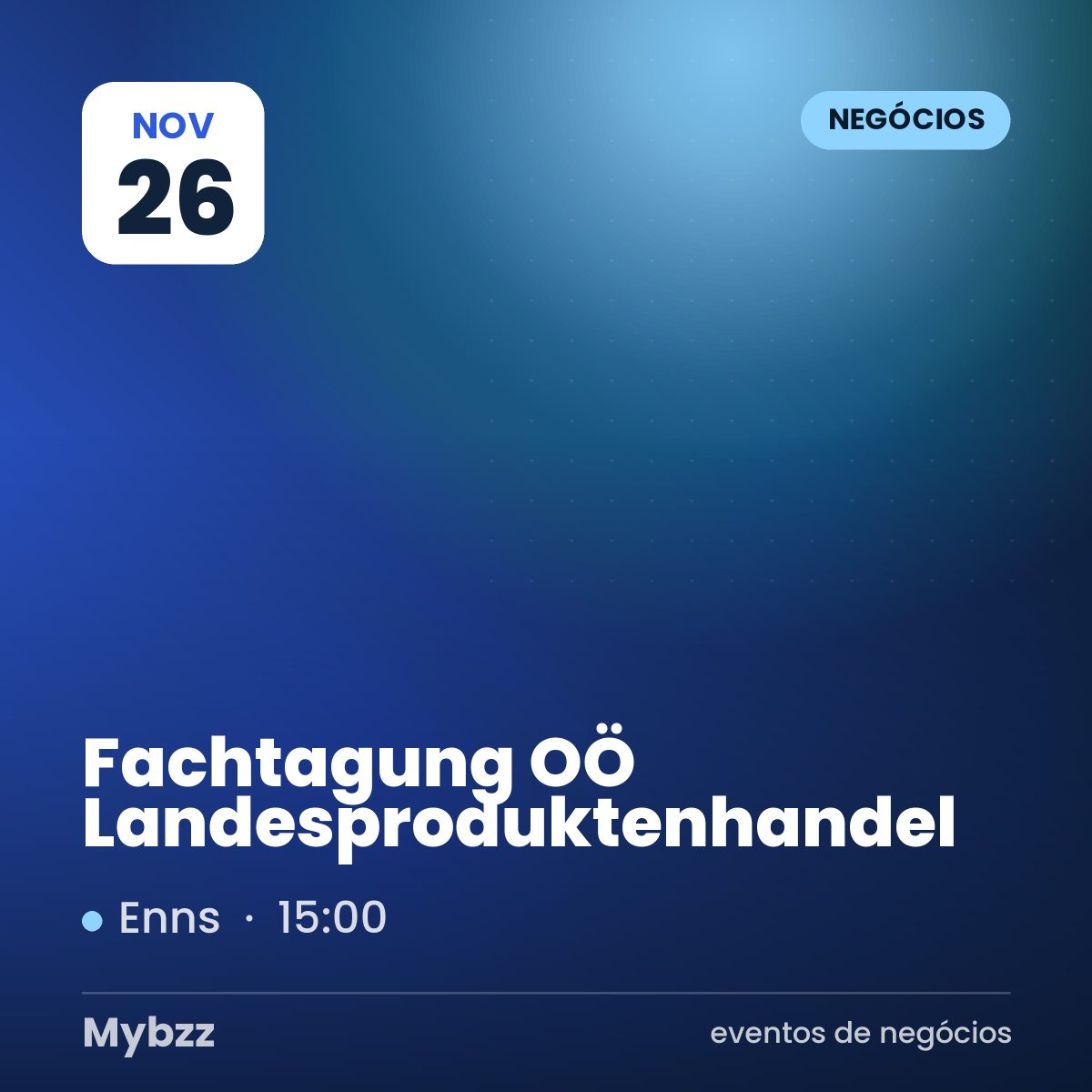 Capa do evento: Fachtagung OÖ Landesproduktenhandel