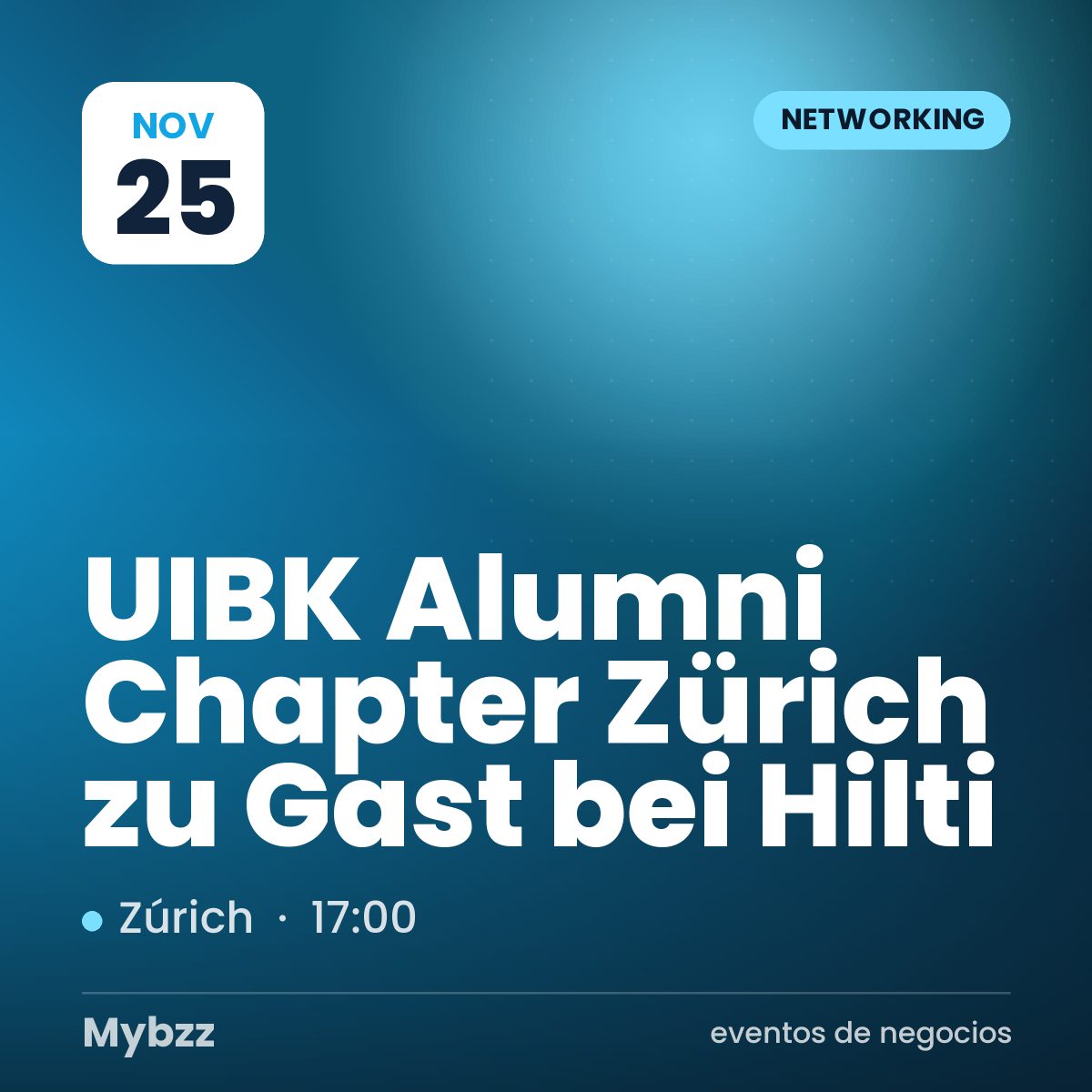 Portada del evento: UIBK Alumni Chapter Zürich zu Gast bei Hilti