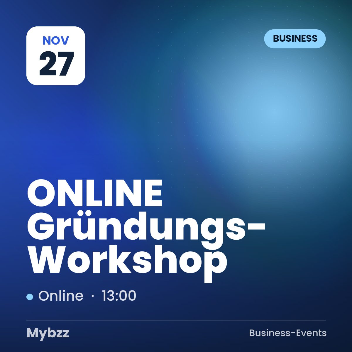 Event-Titelbild: ONLINE Gründungs-Workshop