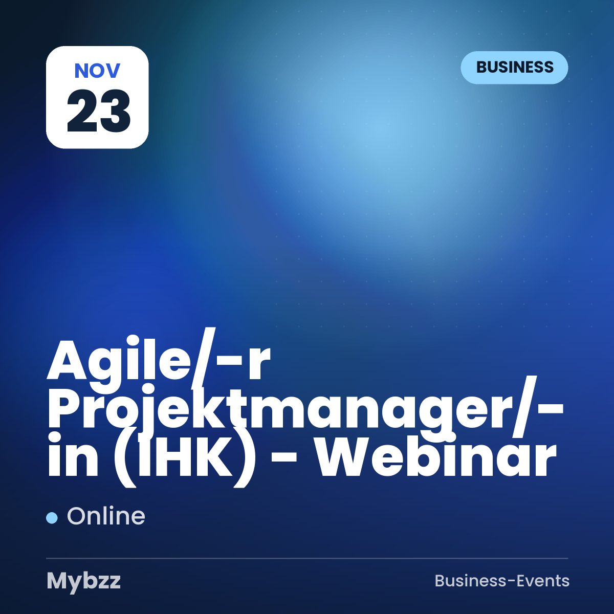 Event cover: Agile/-r Projektmanager/-in (IHK) - Webinar
