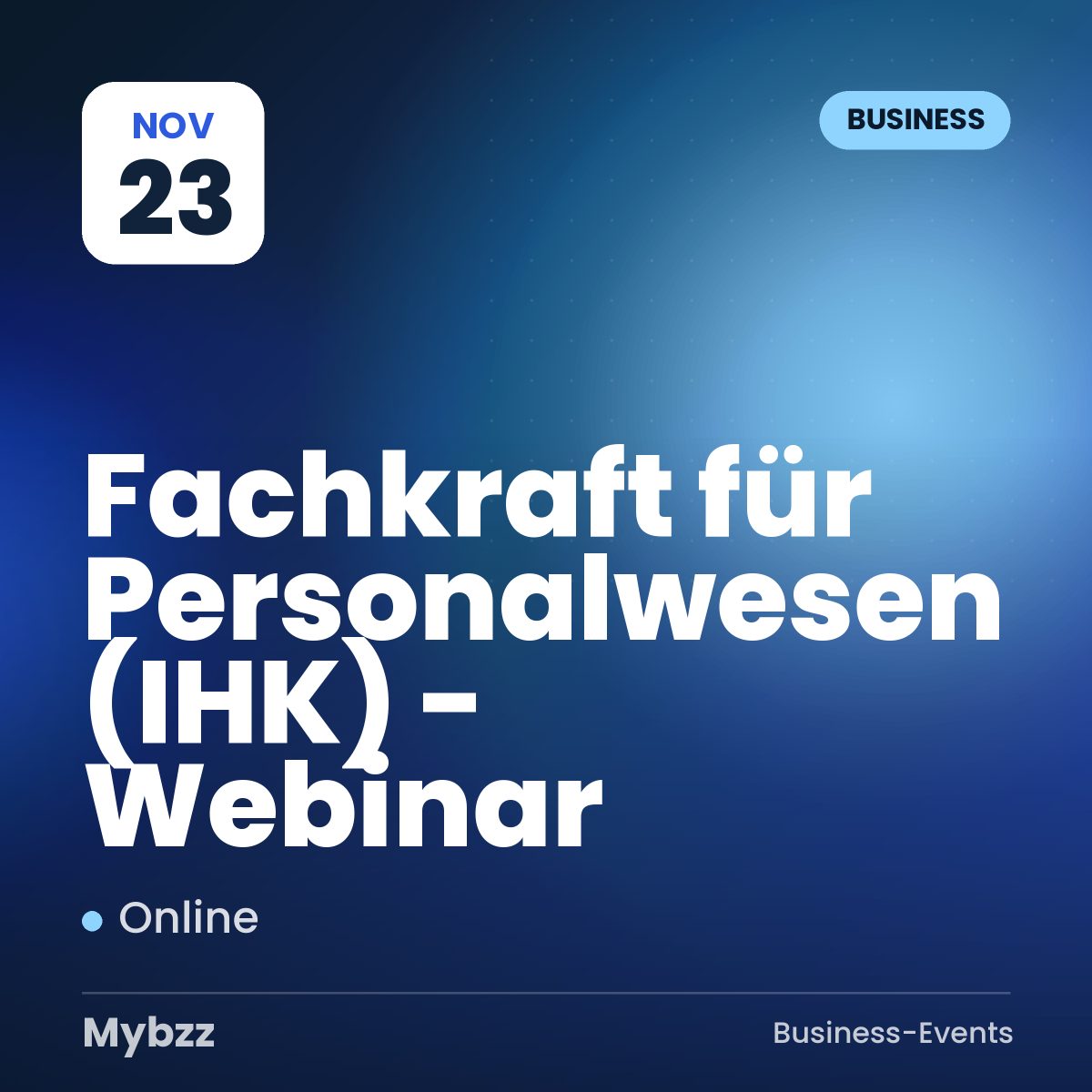 Event cover: Fachkraft für Personalwesen (IHK) - Webinar
