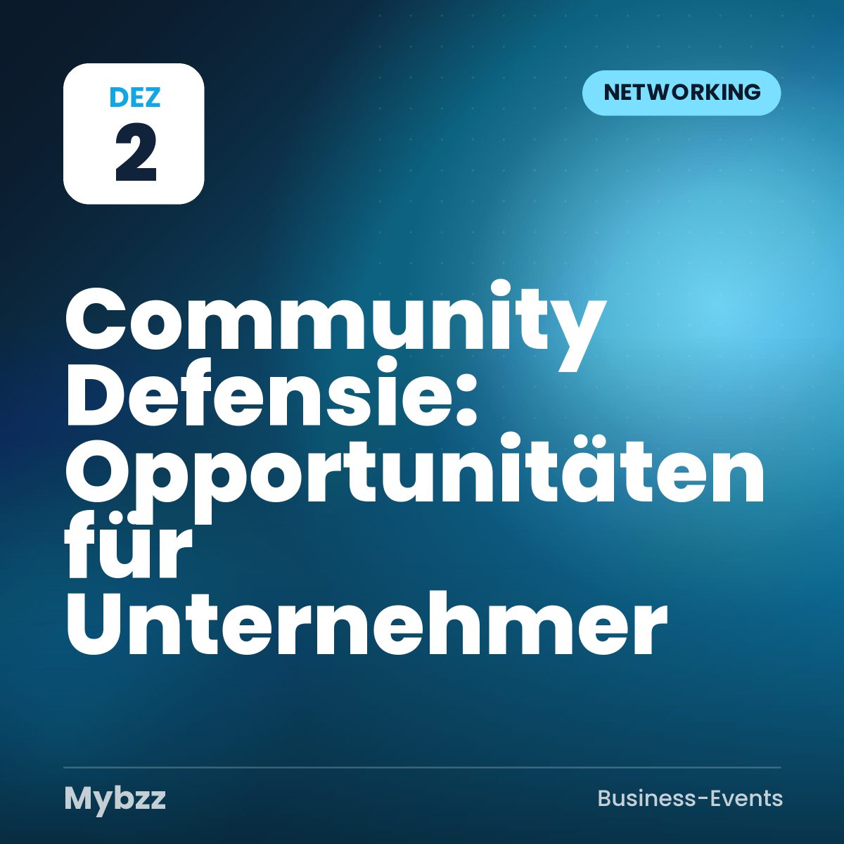 Event-Titelbild: Community Defensie: Opportunitäten für Unternehmer