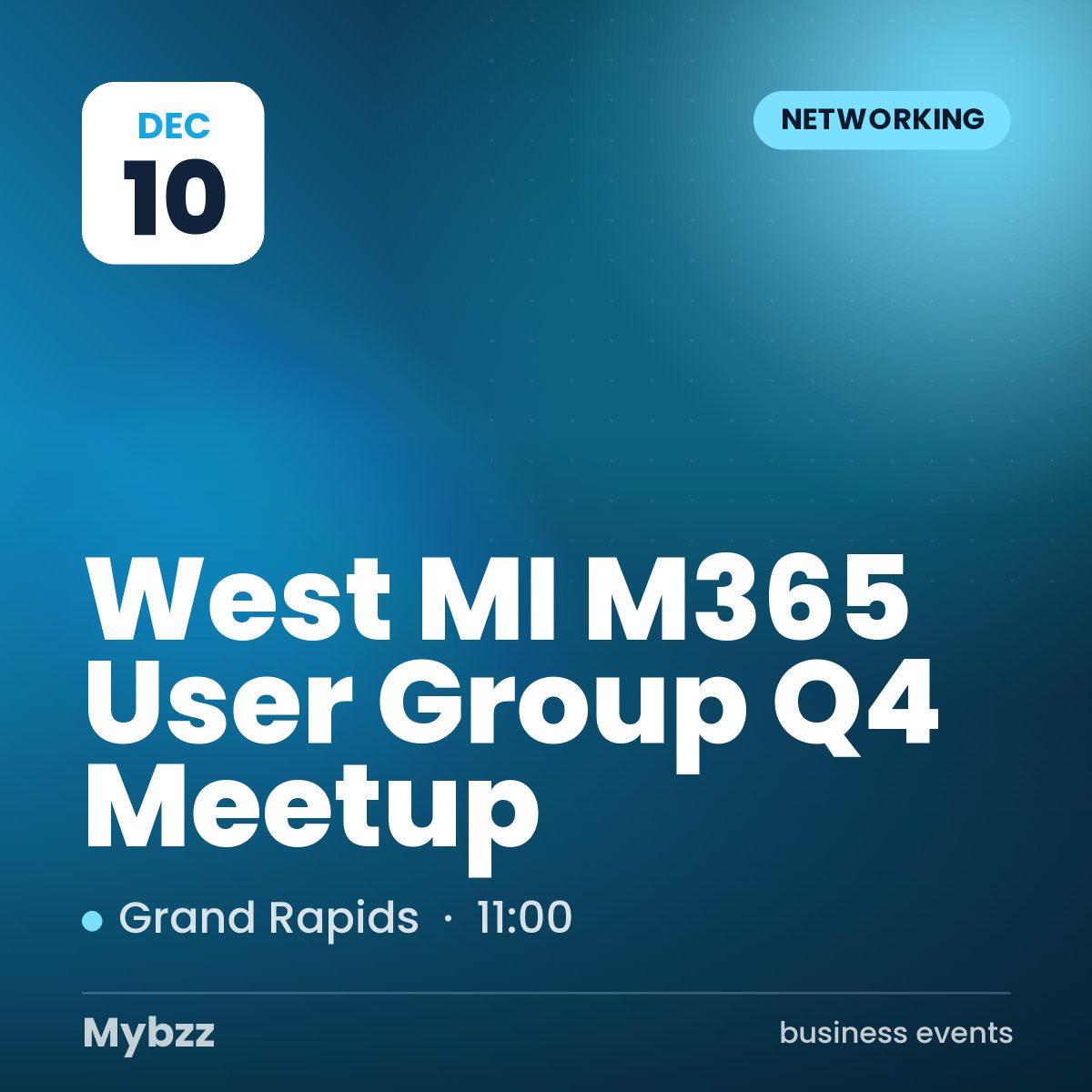 Event cover: West MI M365 User Group Q4 Meetup