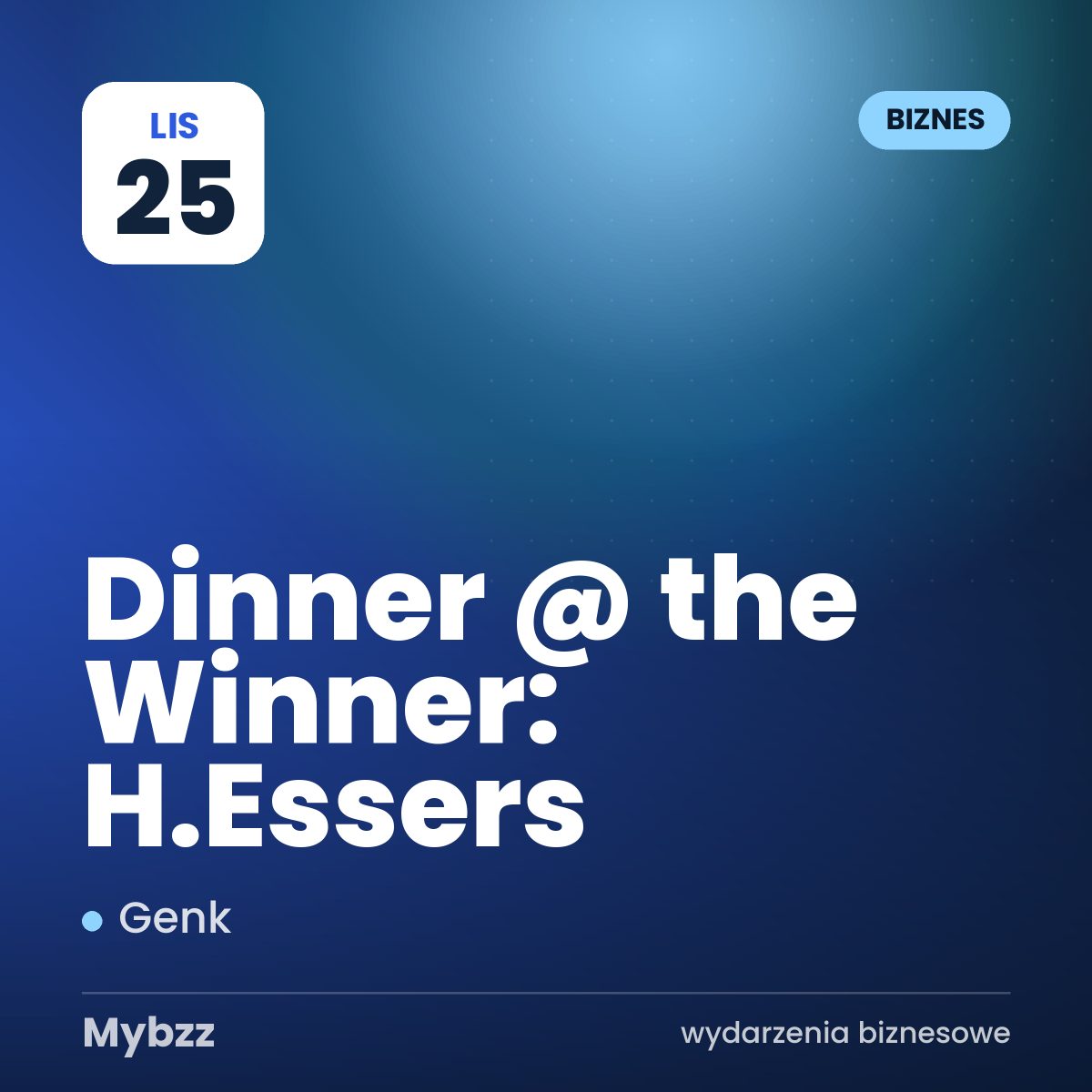 Zdjęcie wydarzenia: Dinner @ the Winner: H.Essers