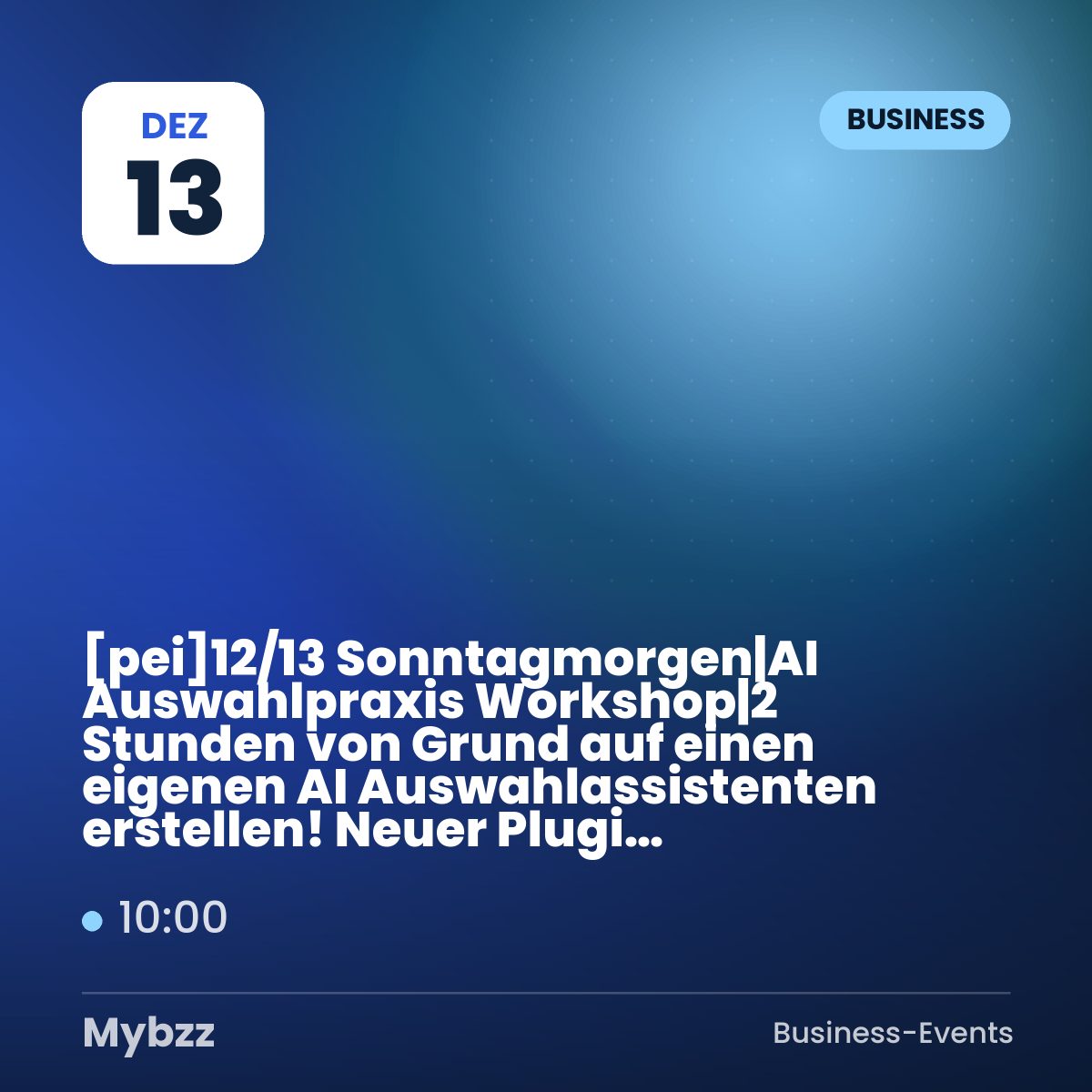 Event-Titelbild: 【台pei】12/13 Sonntagmorgen|AI Auswahlpraxis Workshop|2 Stunden von Grund auf einen eigenen AI Auswahlassistenten erstellen! Neuer Plugins Implementierungskurs