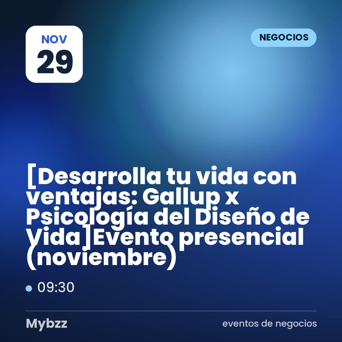 Portada del evento: 【Desarrolla tu vida con ventajas: Gallup x Psicología del Diseño de Vida】Evento presencial (noviembre)