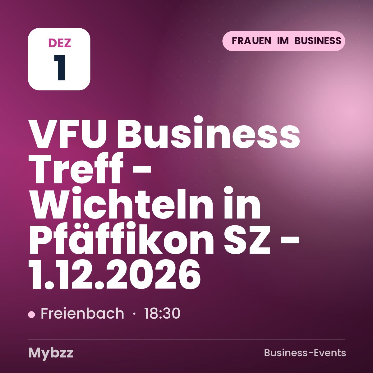 Event-Titelbild: VFU Business Treff - Wichteln in Pfäffikon SZ - 1.12.2026
