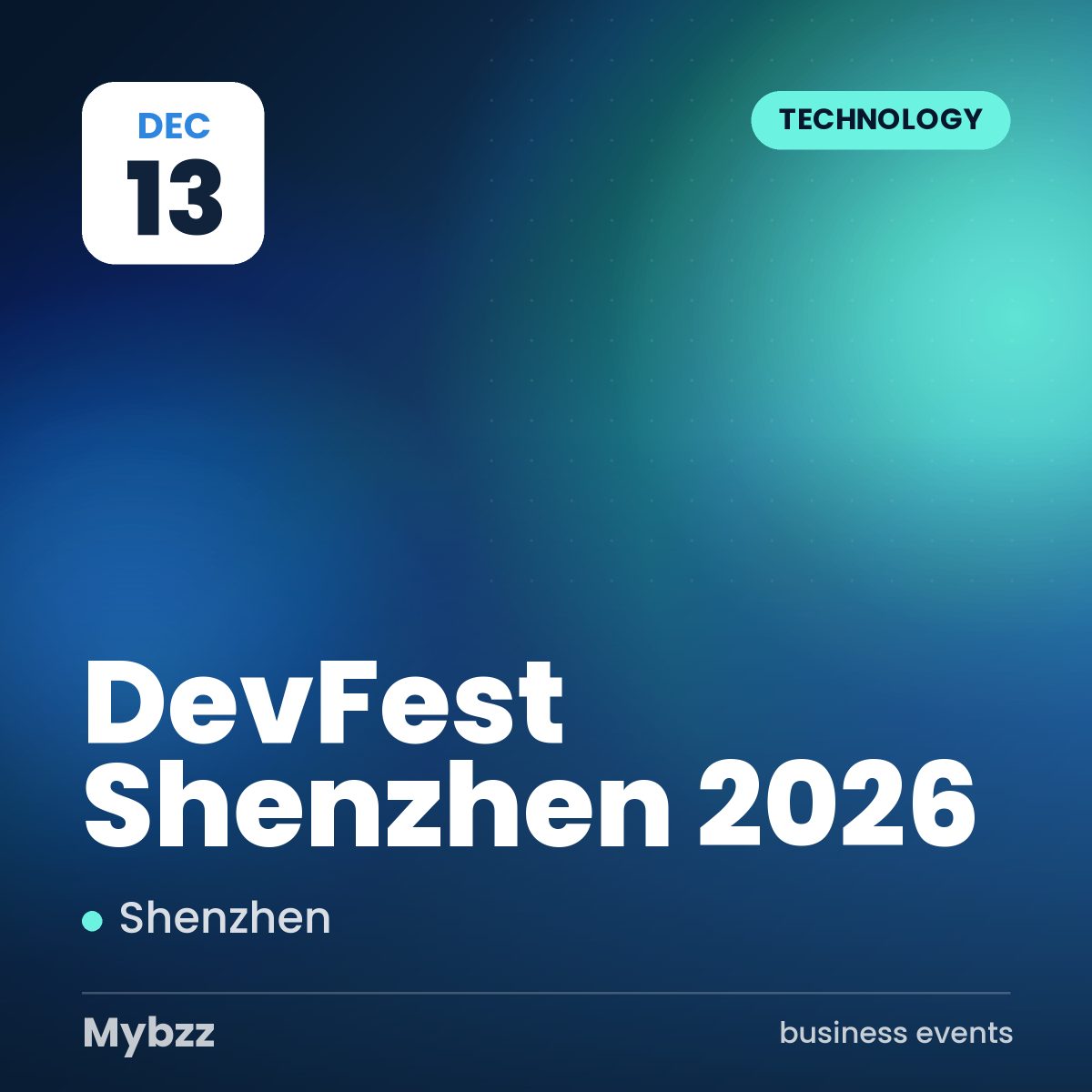 Event cover: DevFest Shenzhen 2026