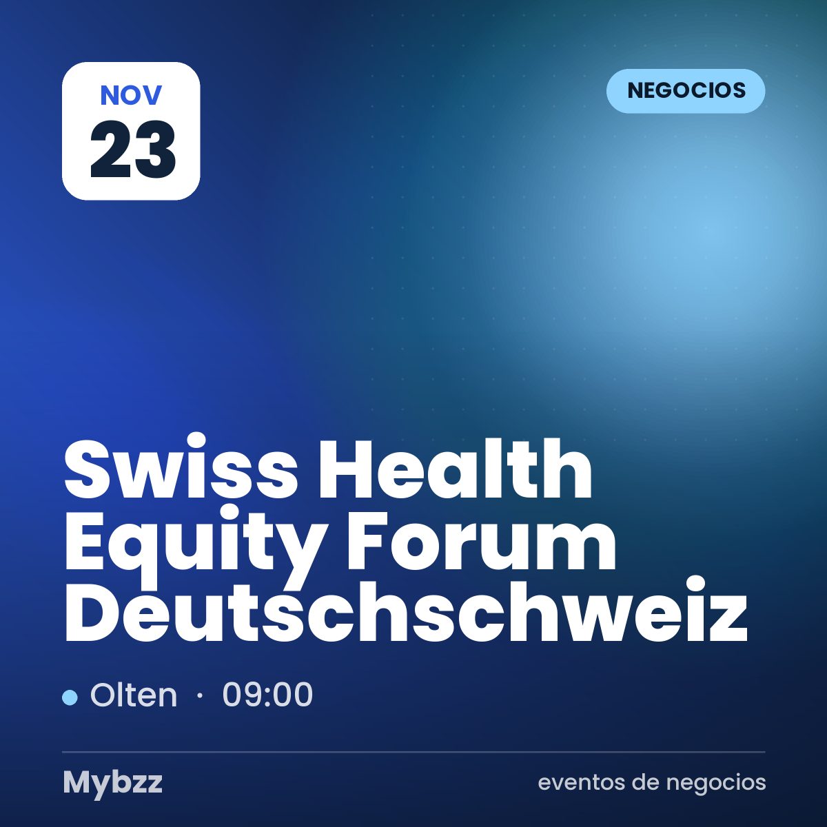 Portada del evento: Swiss Health Equity Forum Deutschschweiz