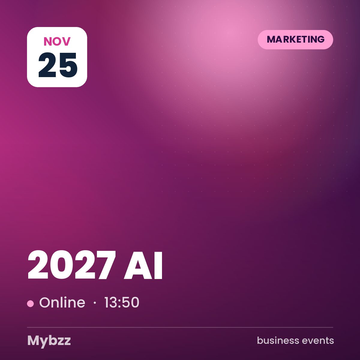 Event cover: 佈局 2027 精準行銷戰略:搶攻 AI 搜尋流量意圖