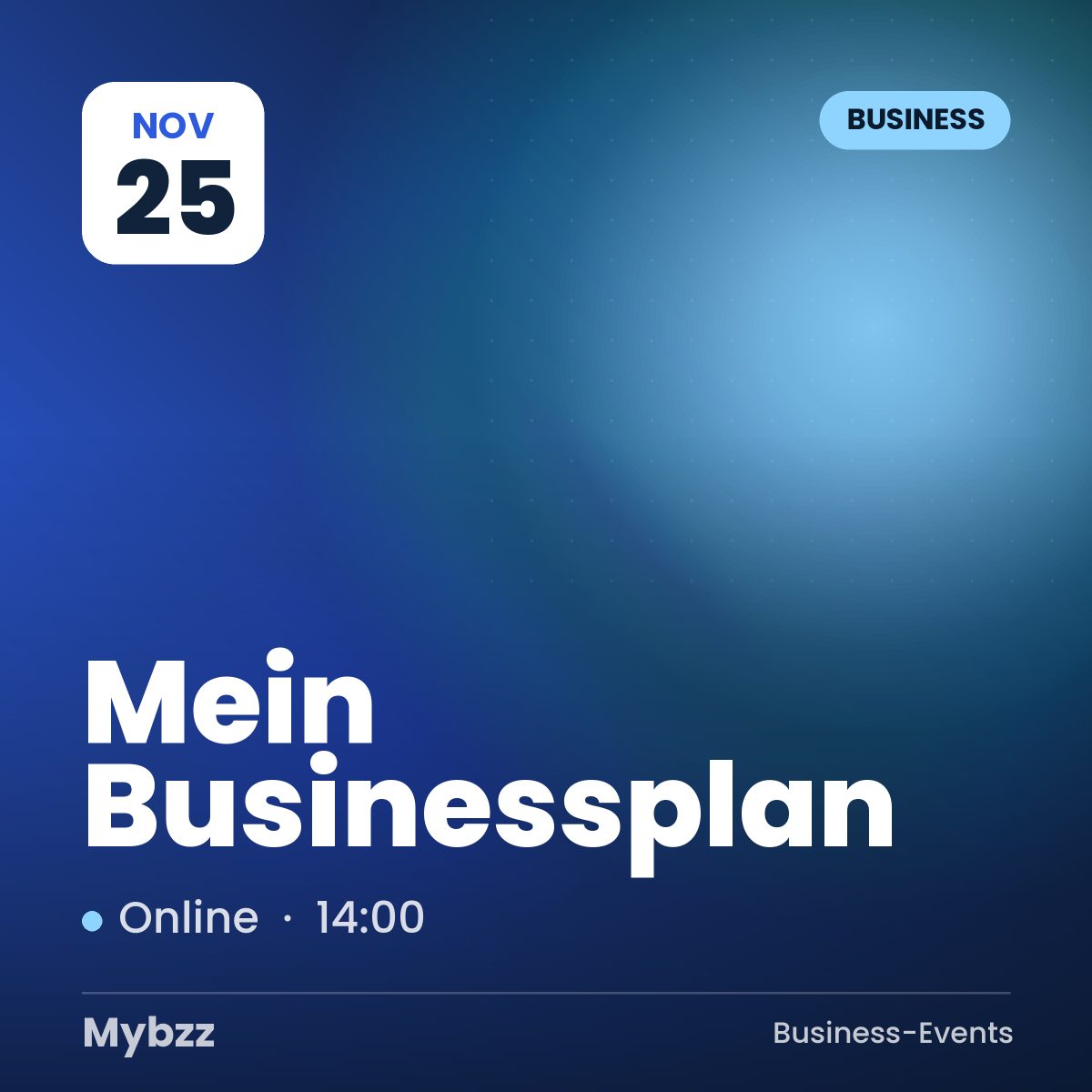 Event cover: Mein Businessplan
