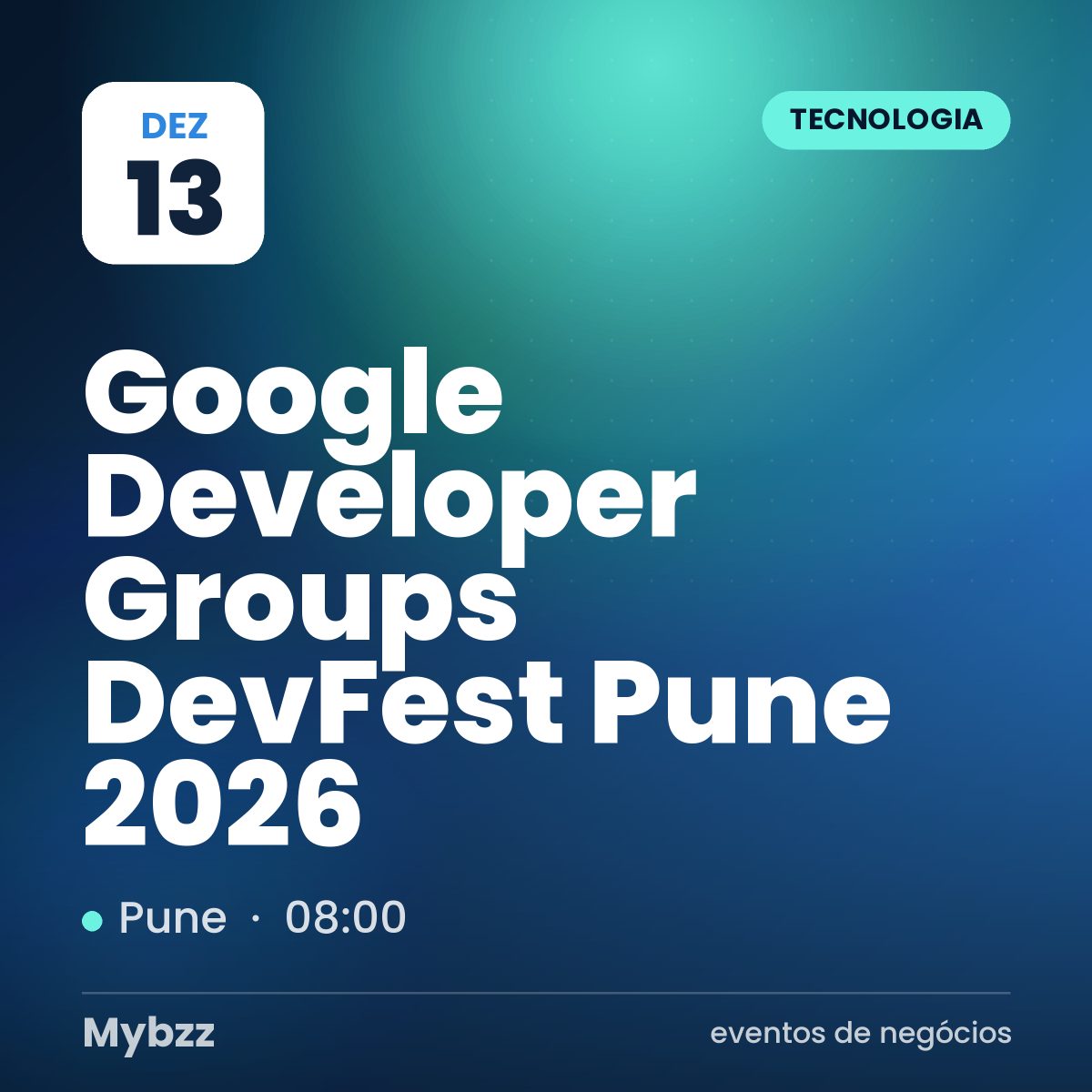 Capa do evento: Google Developer Groups DevFest Pune 2026