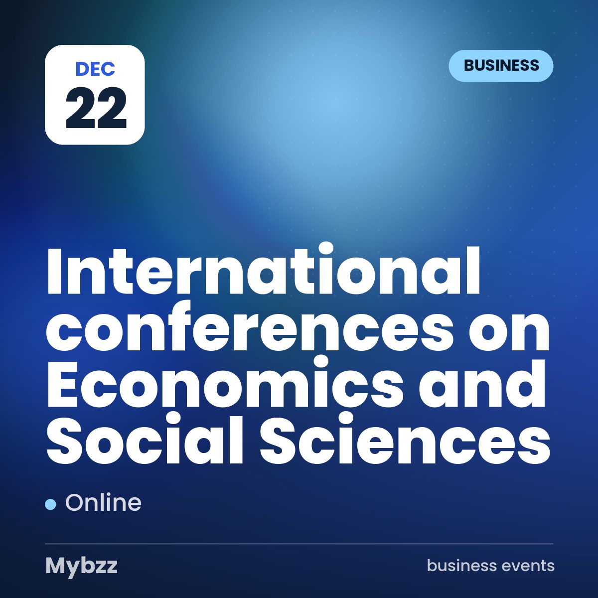 Event cover: International conferences on Economics and Social Sciences