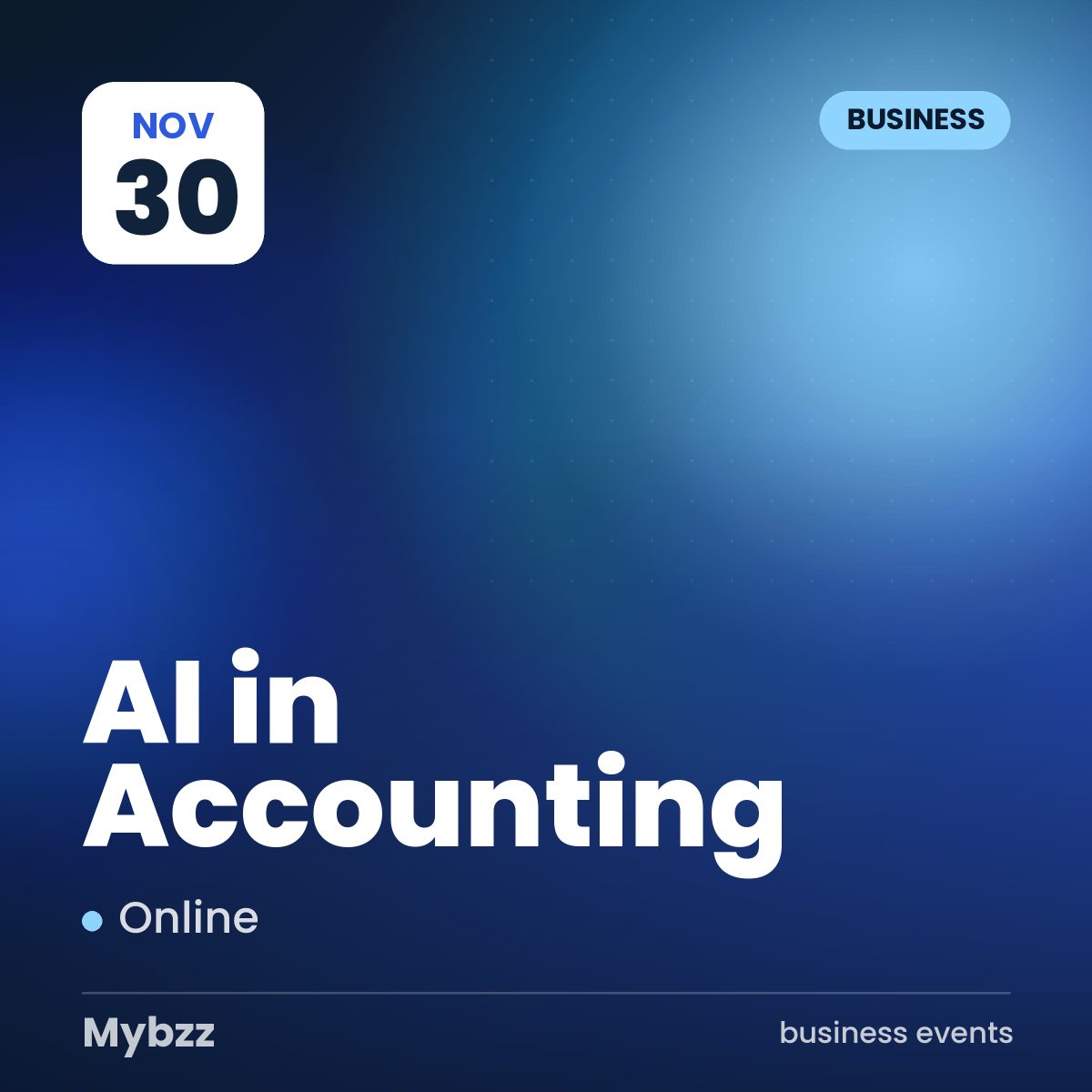 Event cover: AI in Accounting