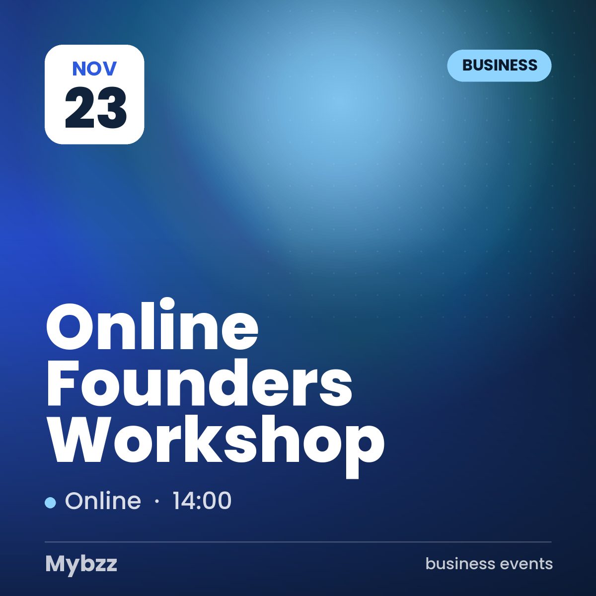 Event cover: Online Founders Workshop