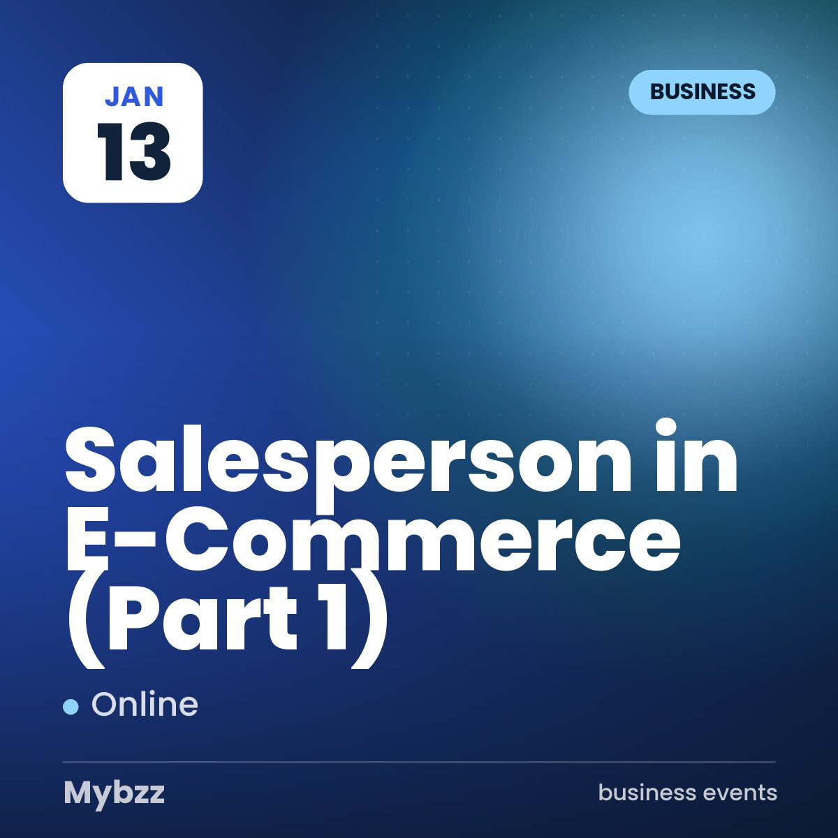 Event cover: Salesperson in E-Commerce (Part 1)