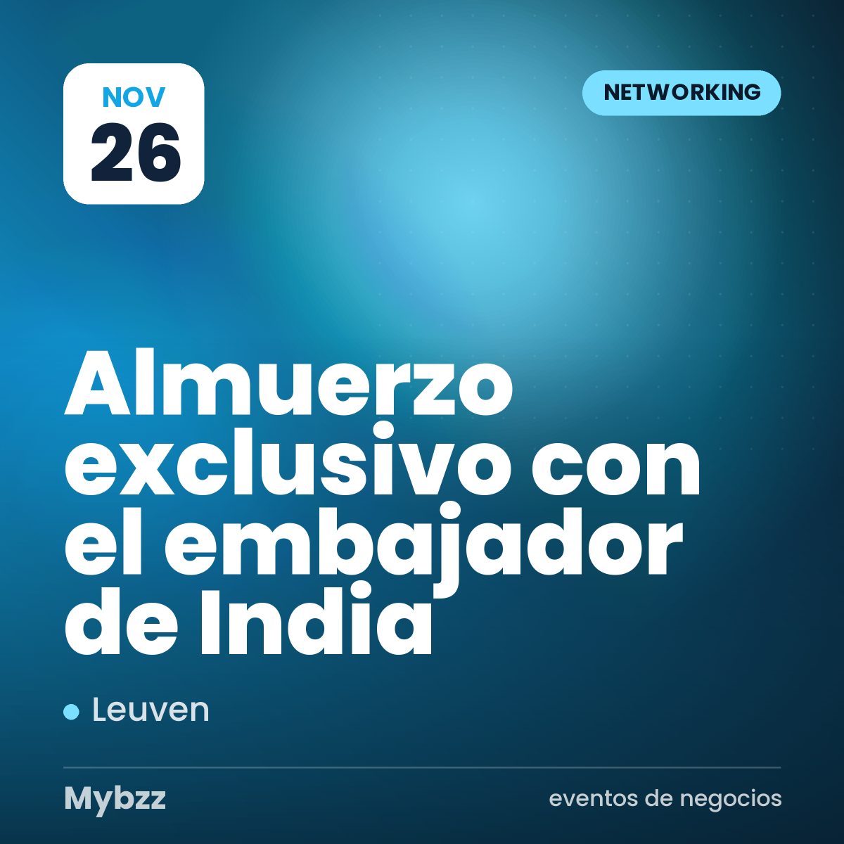 Portada del evento: Almuerzo exclusivo con el embajador de India