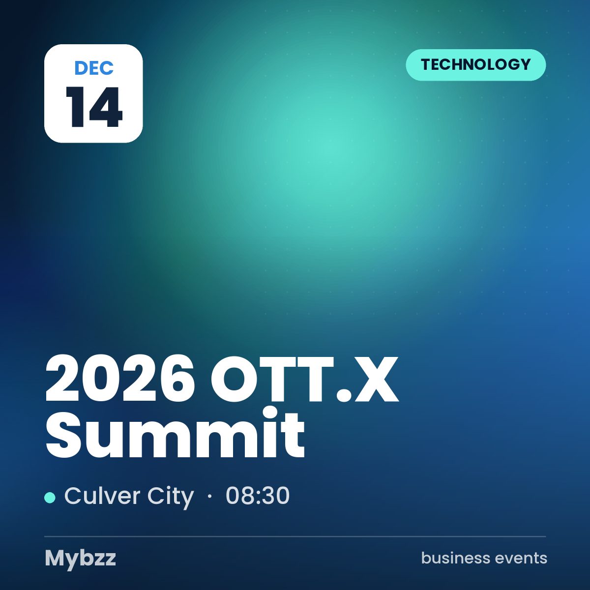 Event cover: 2026 OTT.X Summit