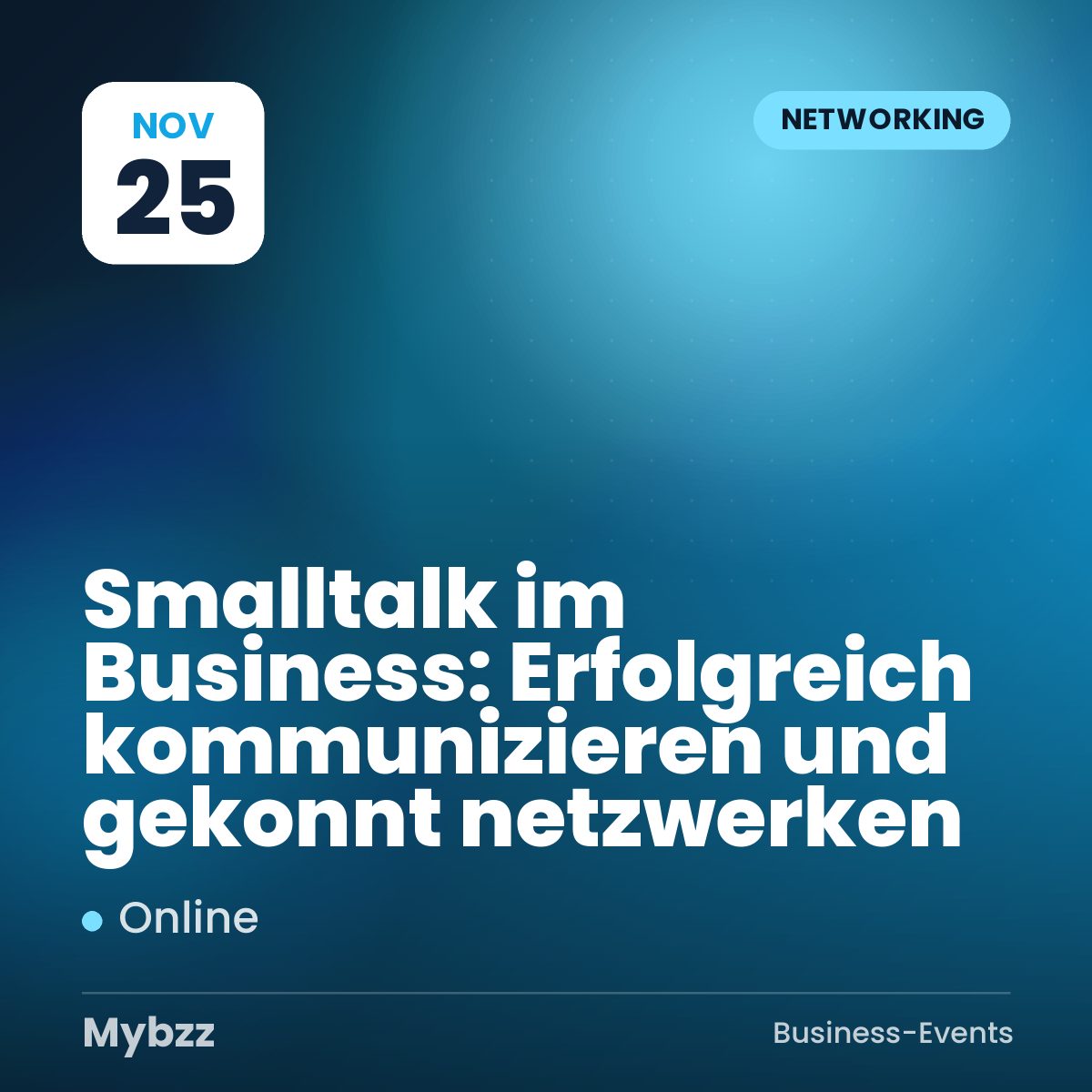 Event-Titelbild: Smalltalk im Business: Erfolgreich kommunizieren und gekonnt netzwerken