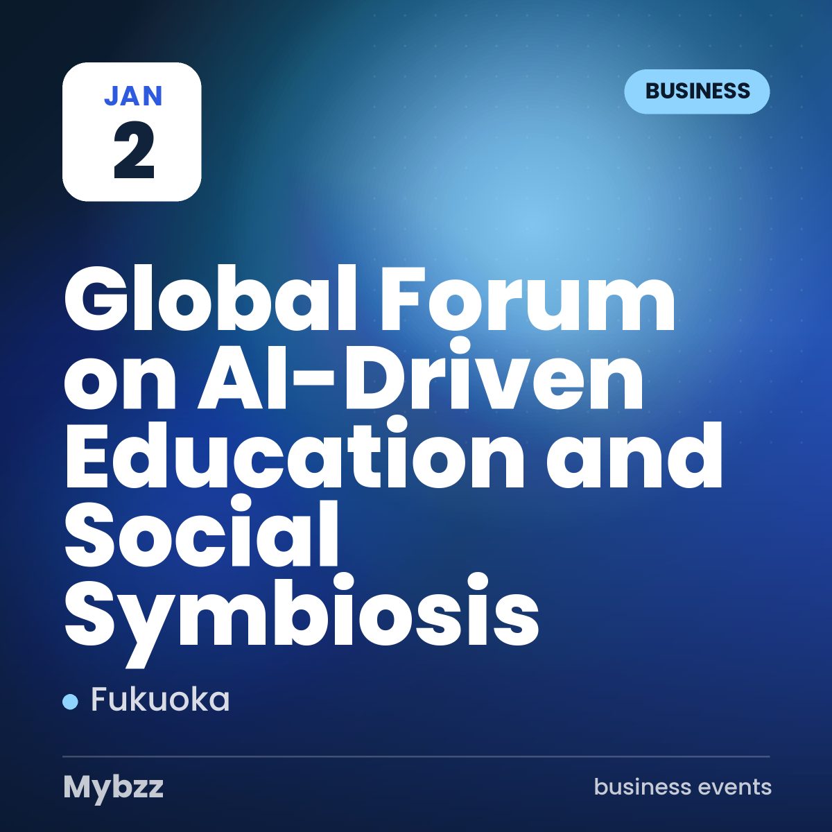Event cover: Global Forum on AI-Driven Education and Social Symbiosis
