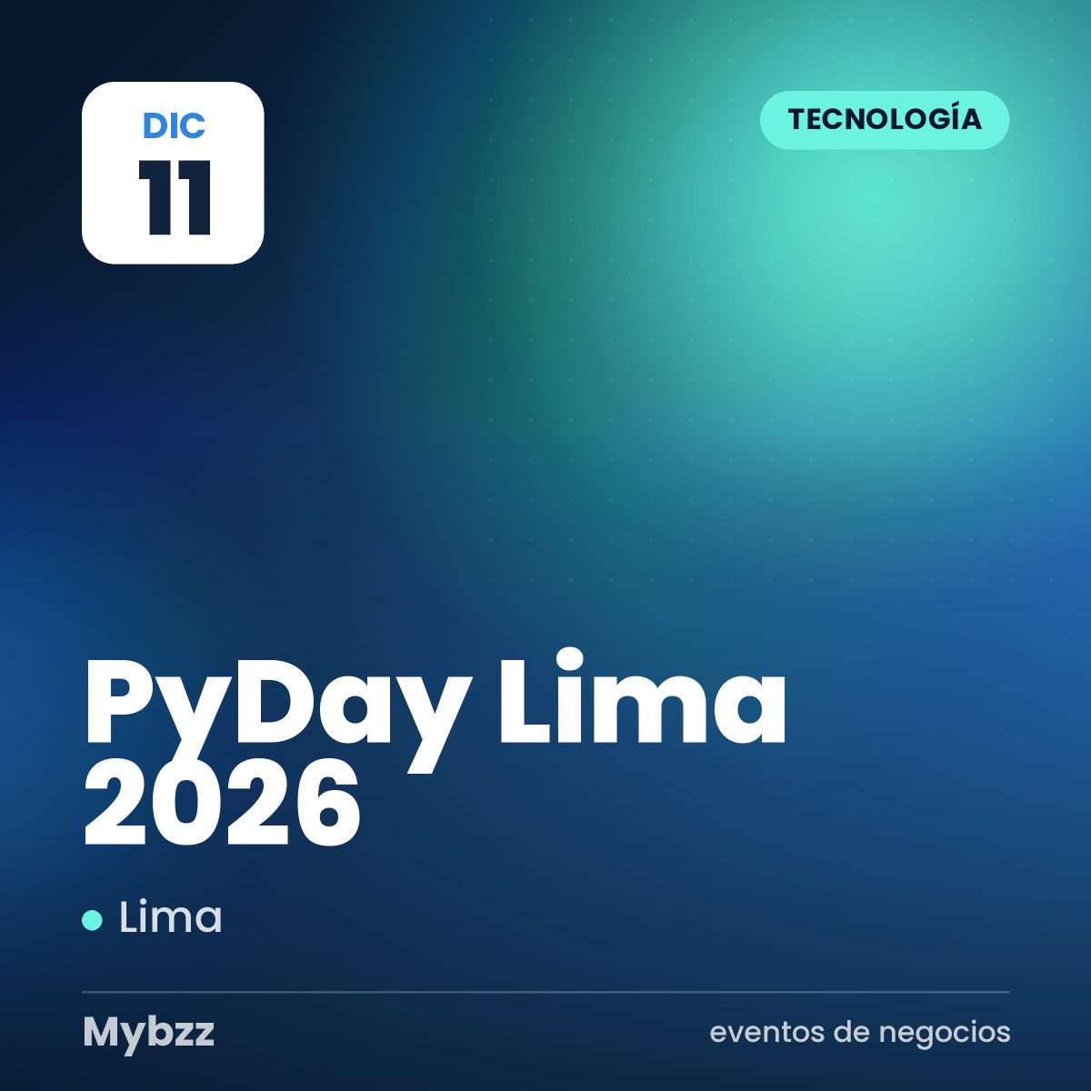 Portada del evento: PyDay Lima 2026