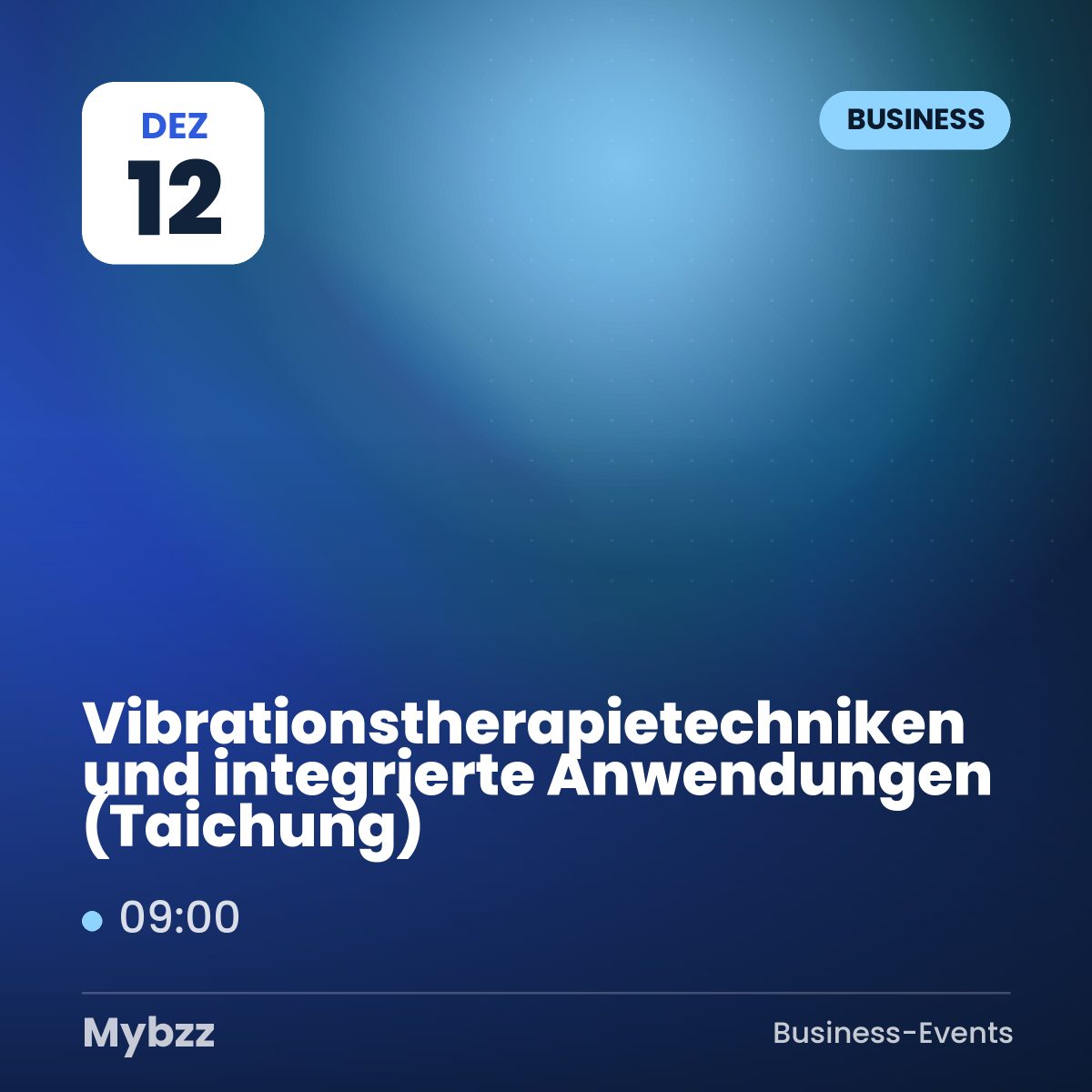 Event-Titelbild: Vibrationstherapietechniken und integrierte Anwendungen (Taichung)