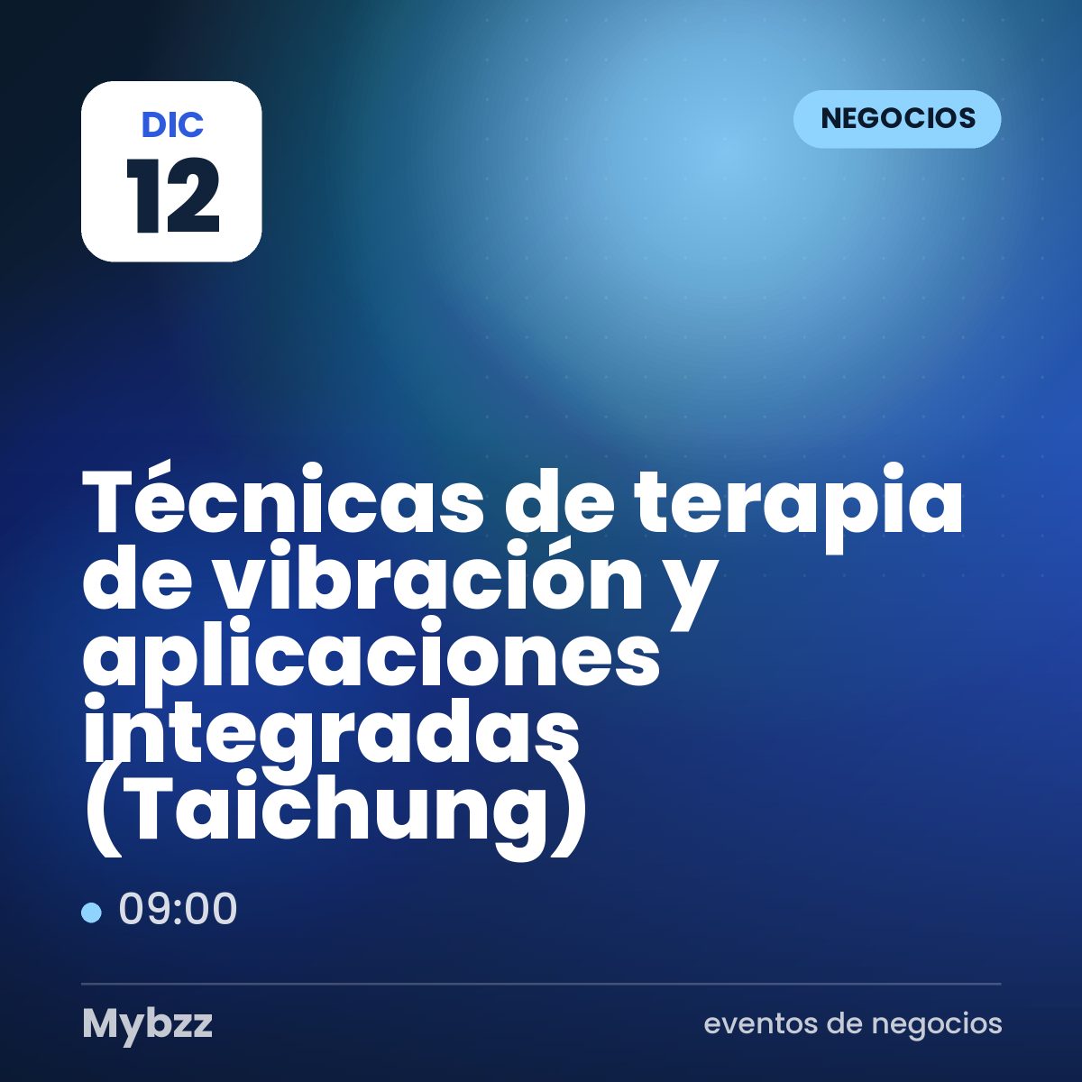 Portada del evento: Técnicas de terapia de vibración y aplicaciones integradas (Taichung)