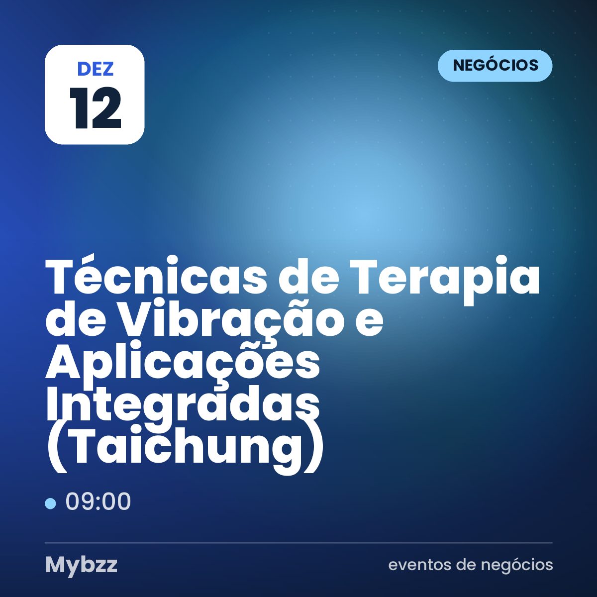 Capa do evento: Técnicas de Terapia de Vibração e Aplicações Integradas (Taichung)